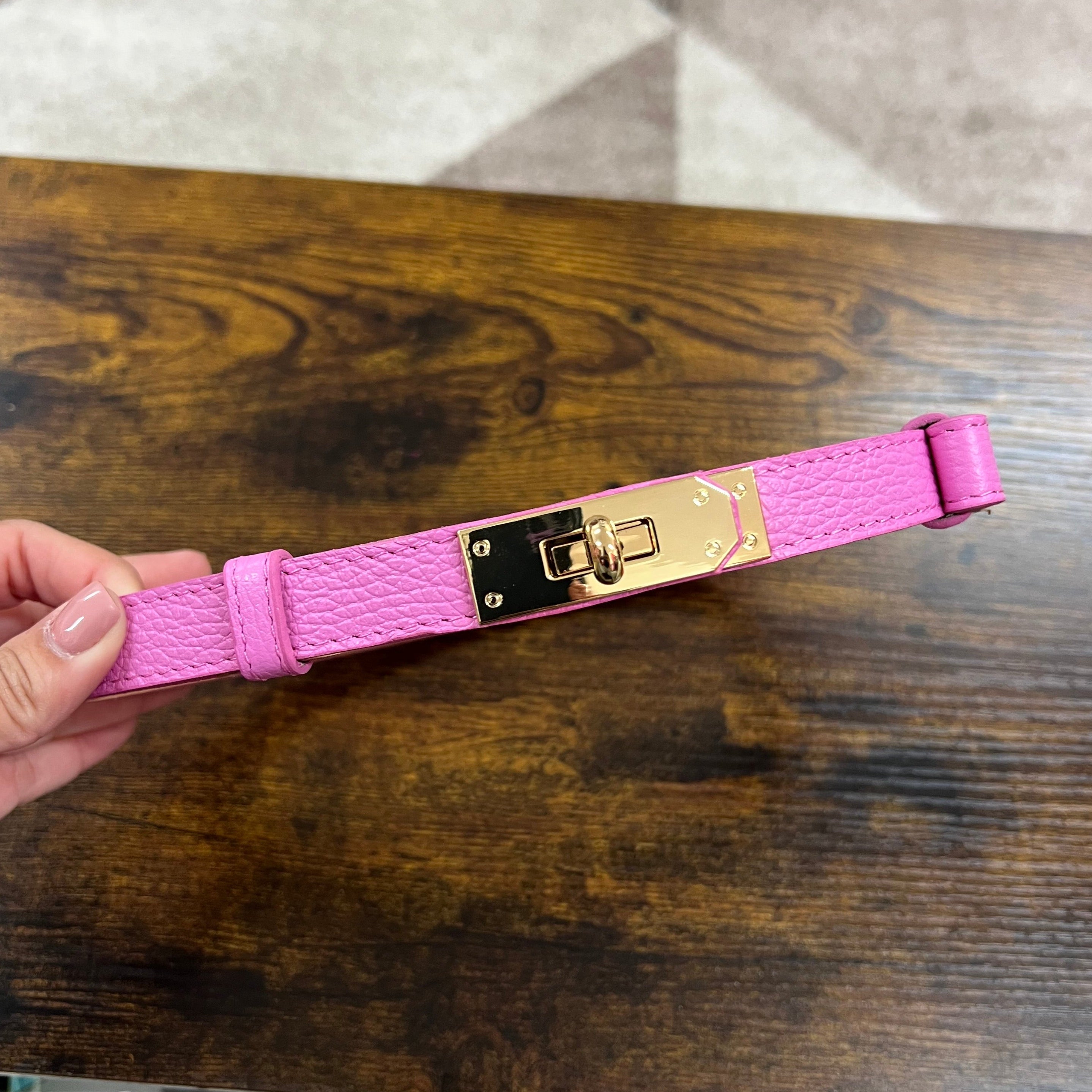 Cintura senza buchi rosa bubble