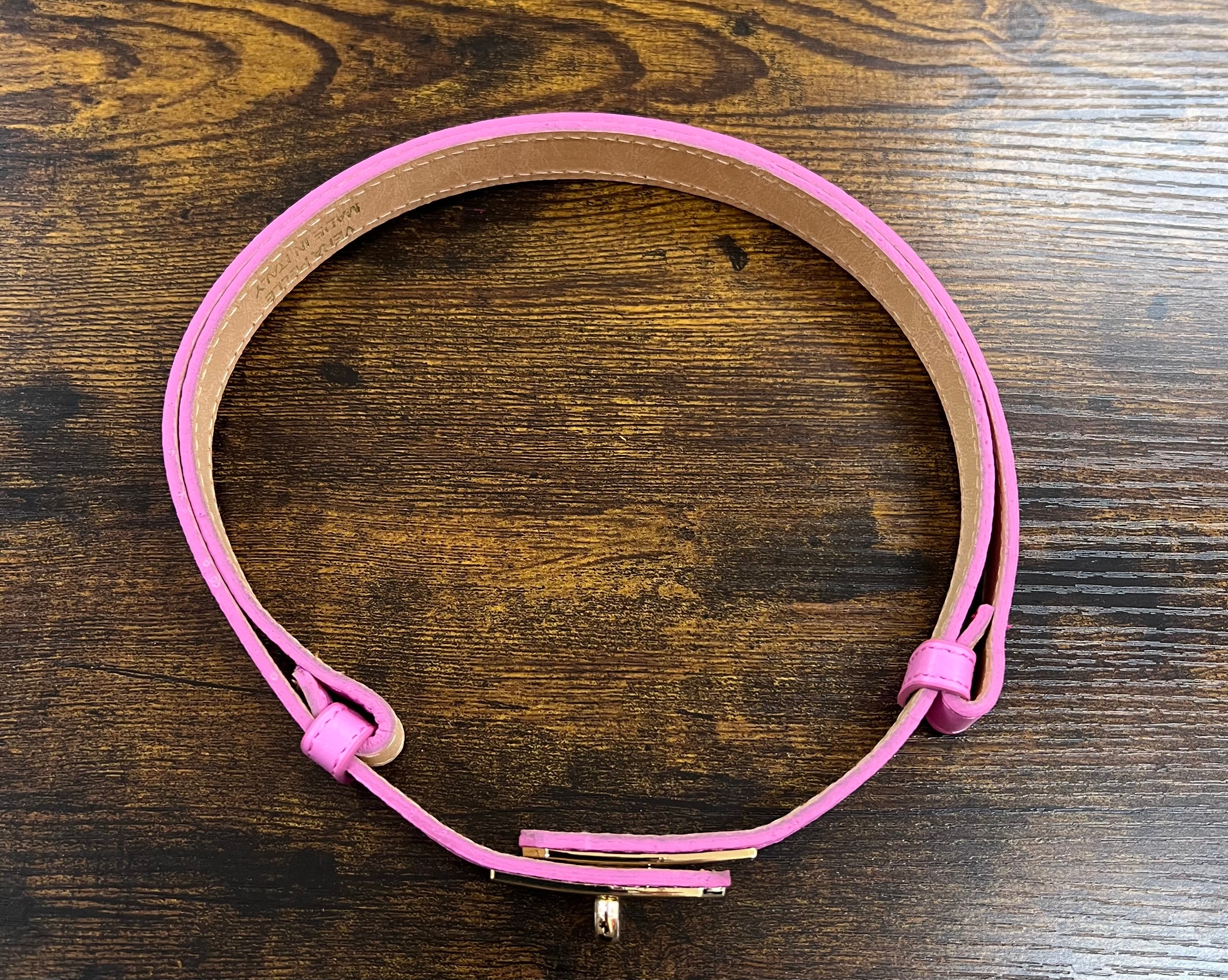 Cintura senza buchi rosa bubble