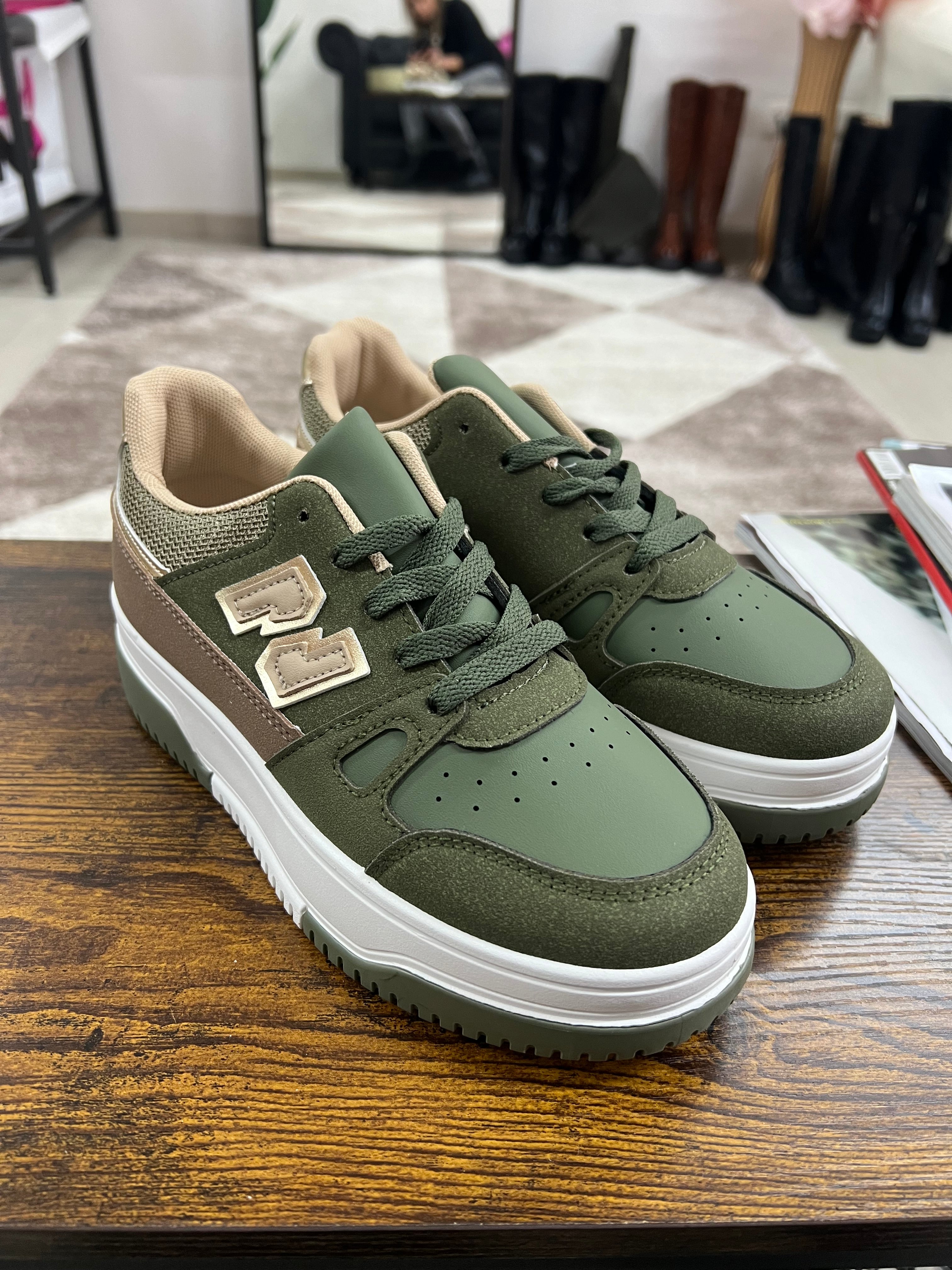 N1 military green sneakers