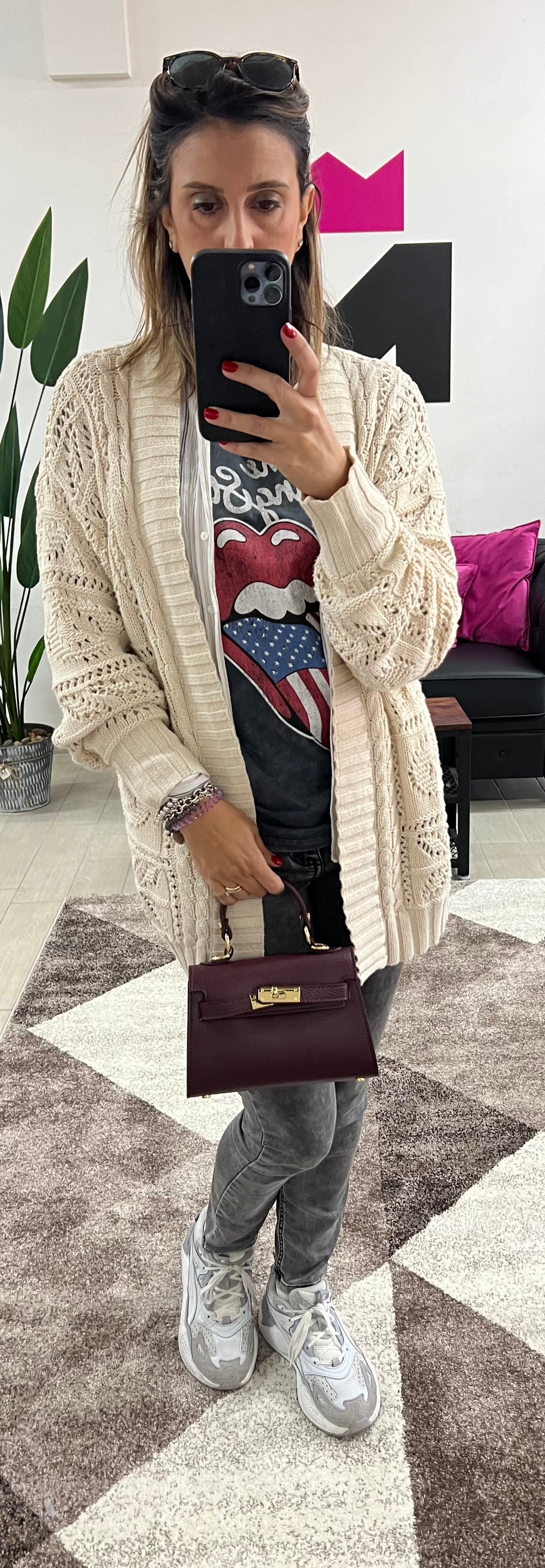 Kellie pocket bordeaux