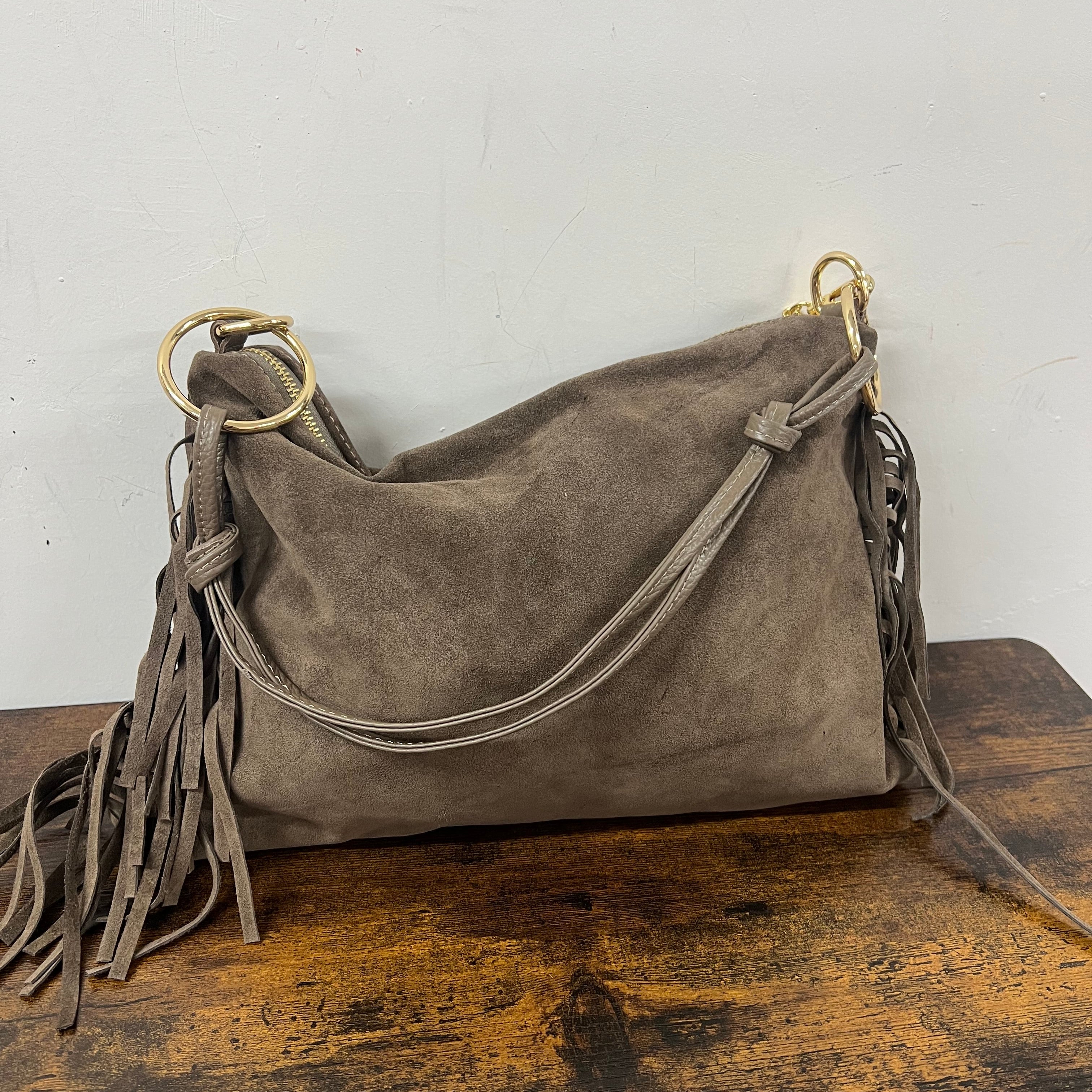 Ariel pelle suede fango