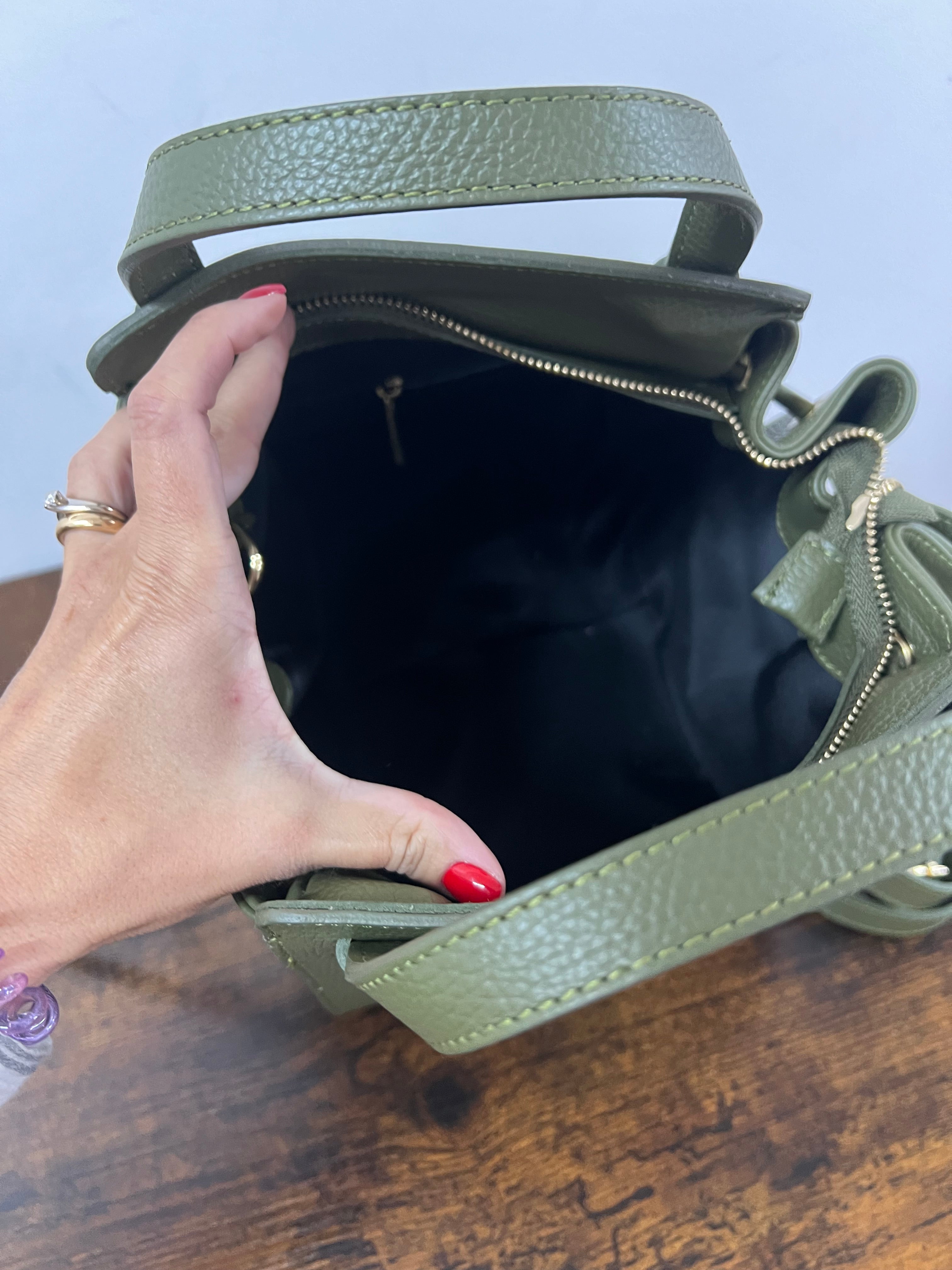 Military green Scarlett tote