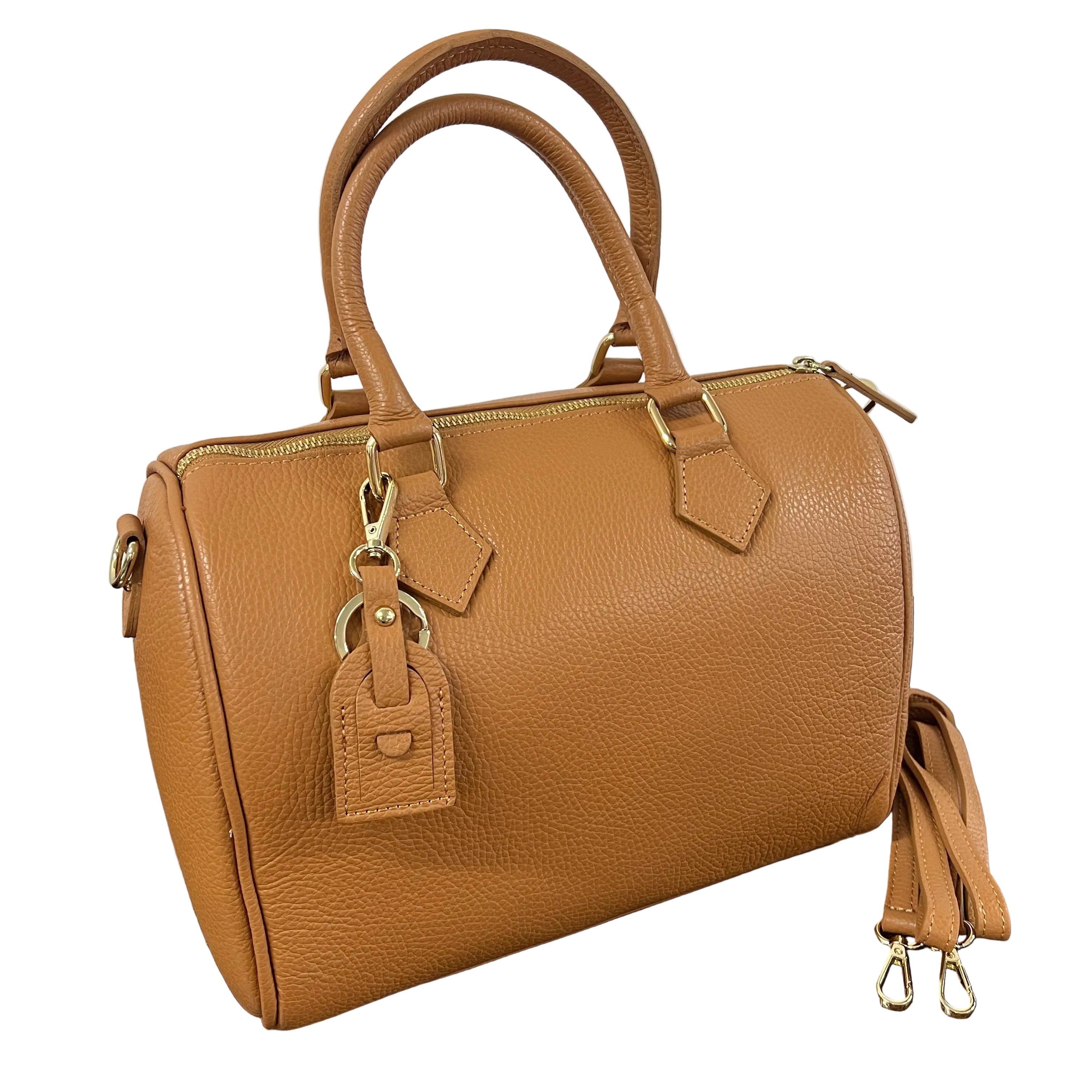 Bauletto maxi cuoio chiaro