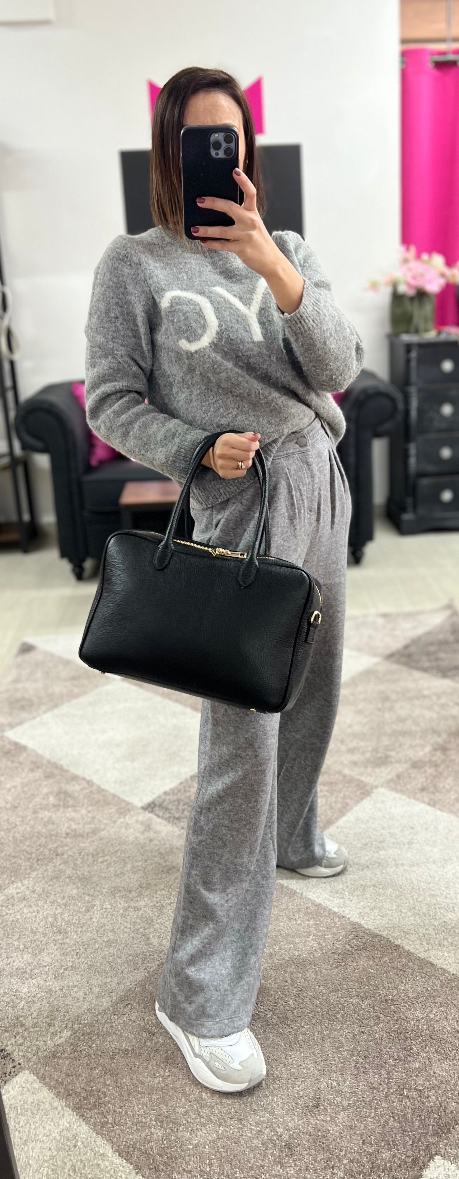 Maxi Star black briefcase