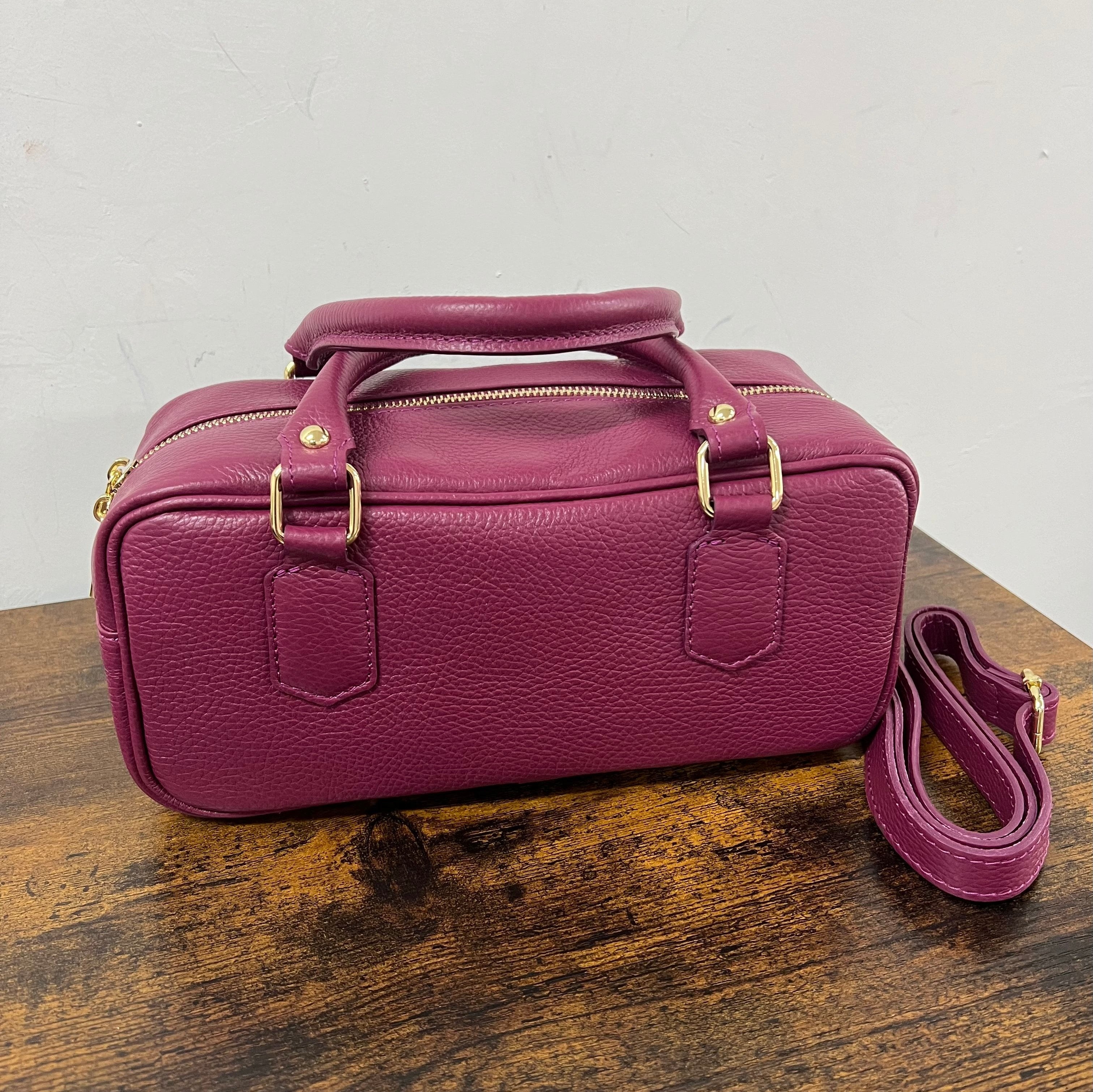 Bauletto rettangolare amaranto