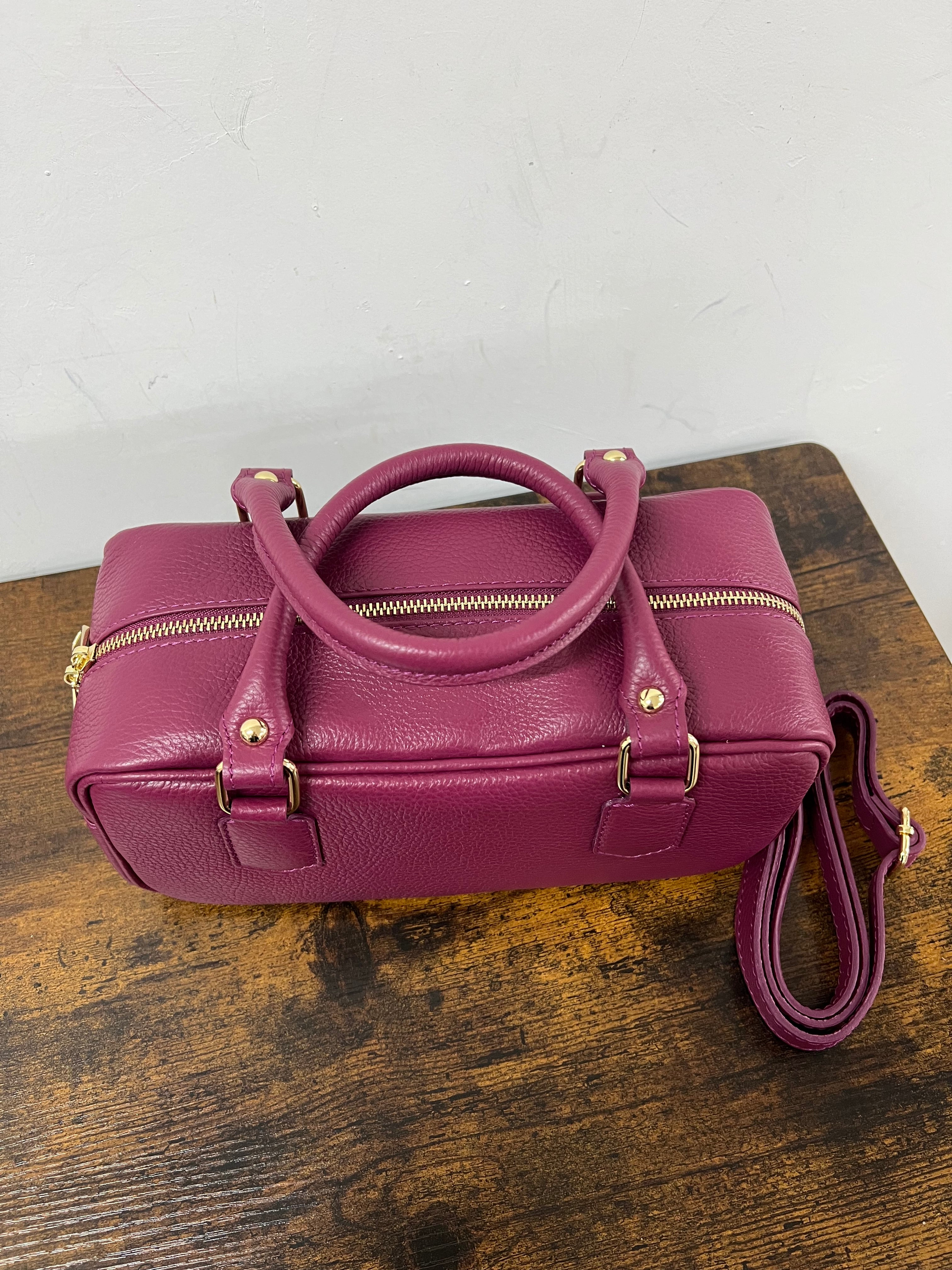 Bauletto rettangolare amaranto