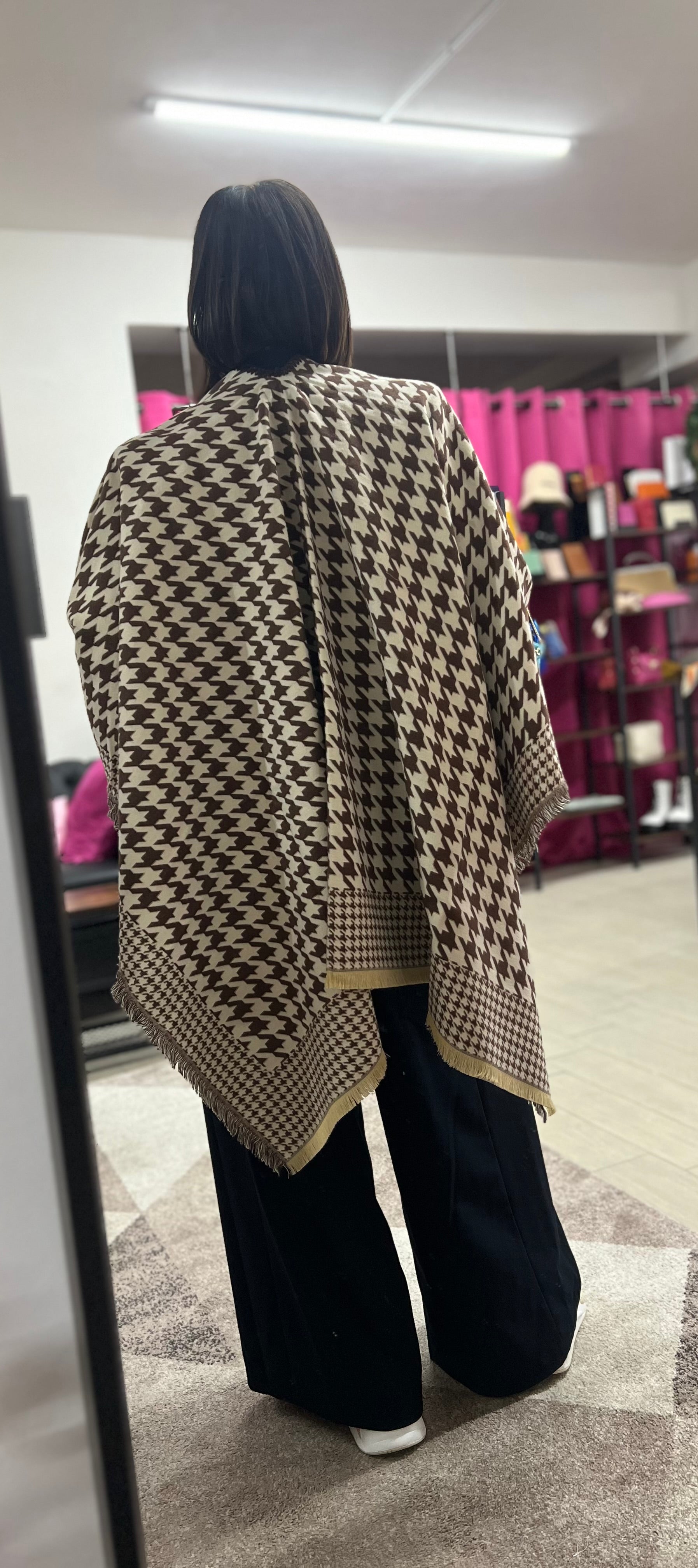 Mantella pied de poule testa di moro e panna