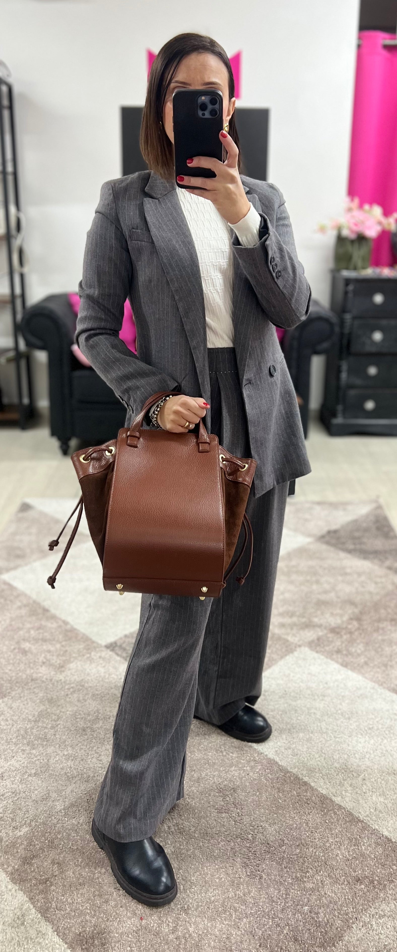 Chocolate Scarlett tote