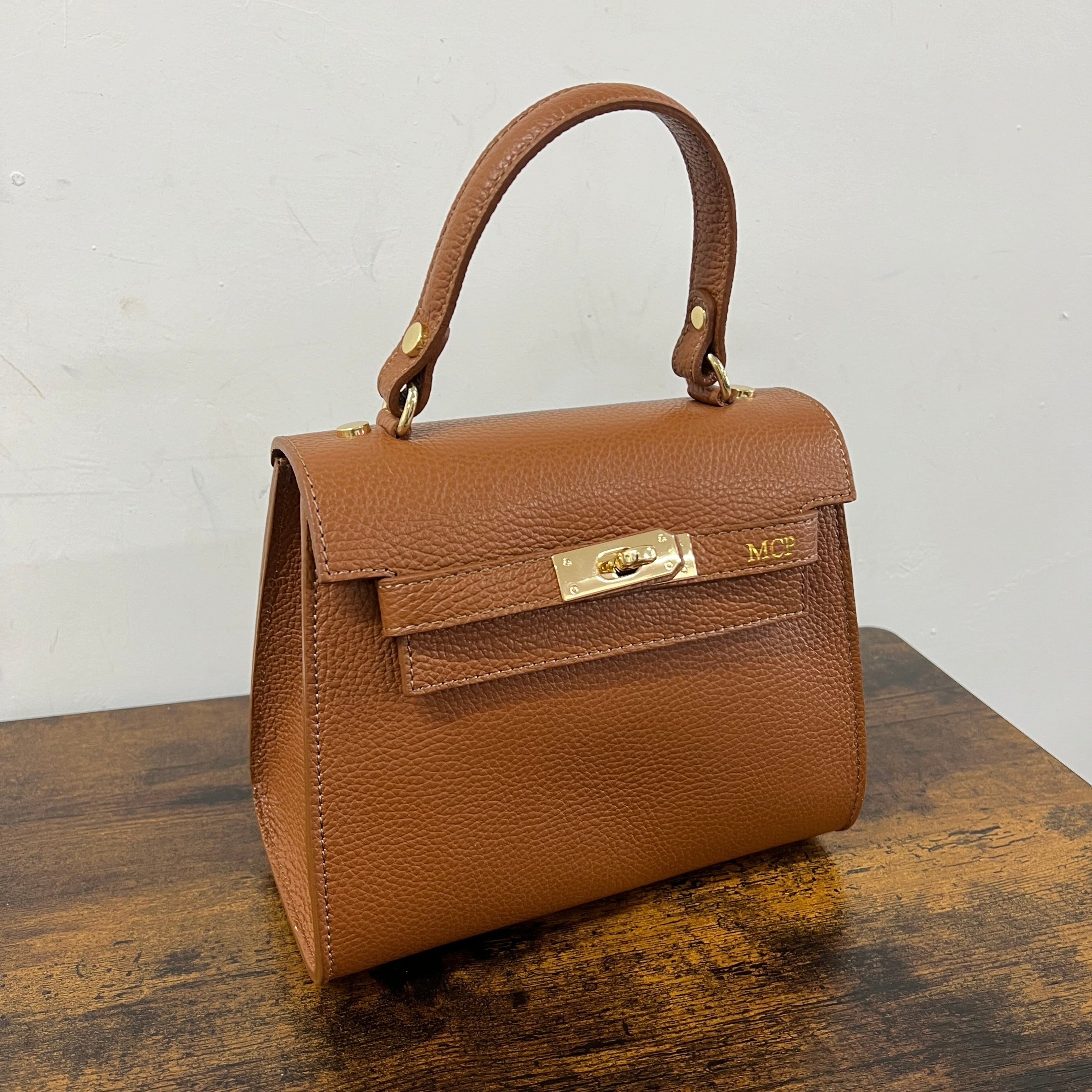 Kellie mini cuoio scuro