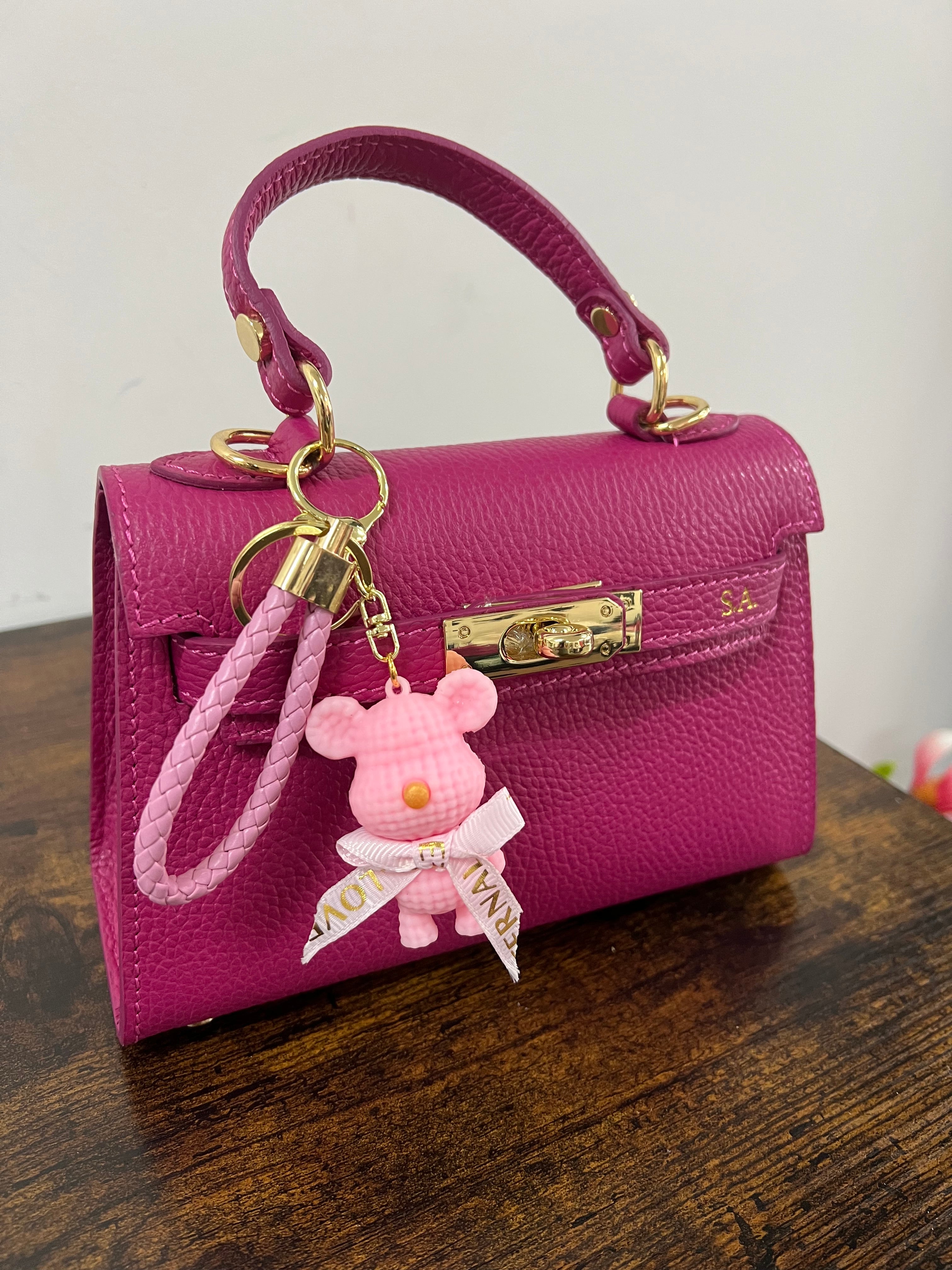 Portachiavi orso strong rosa