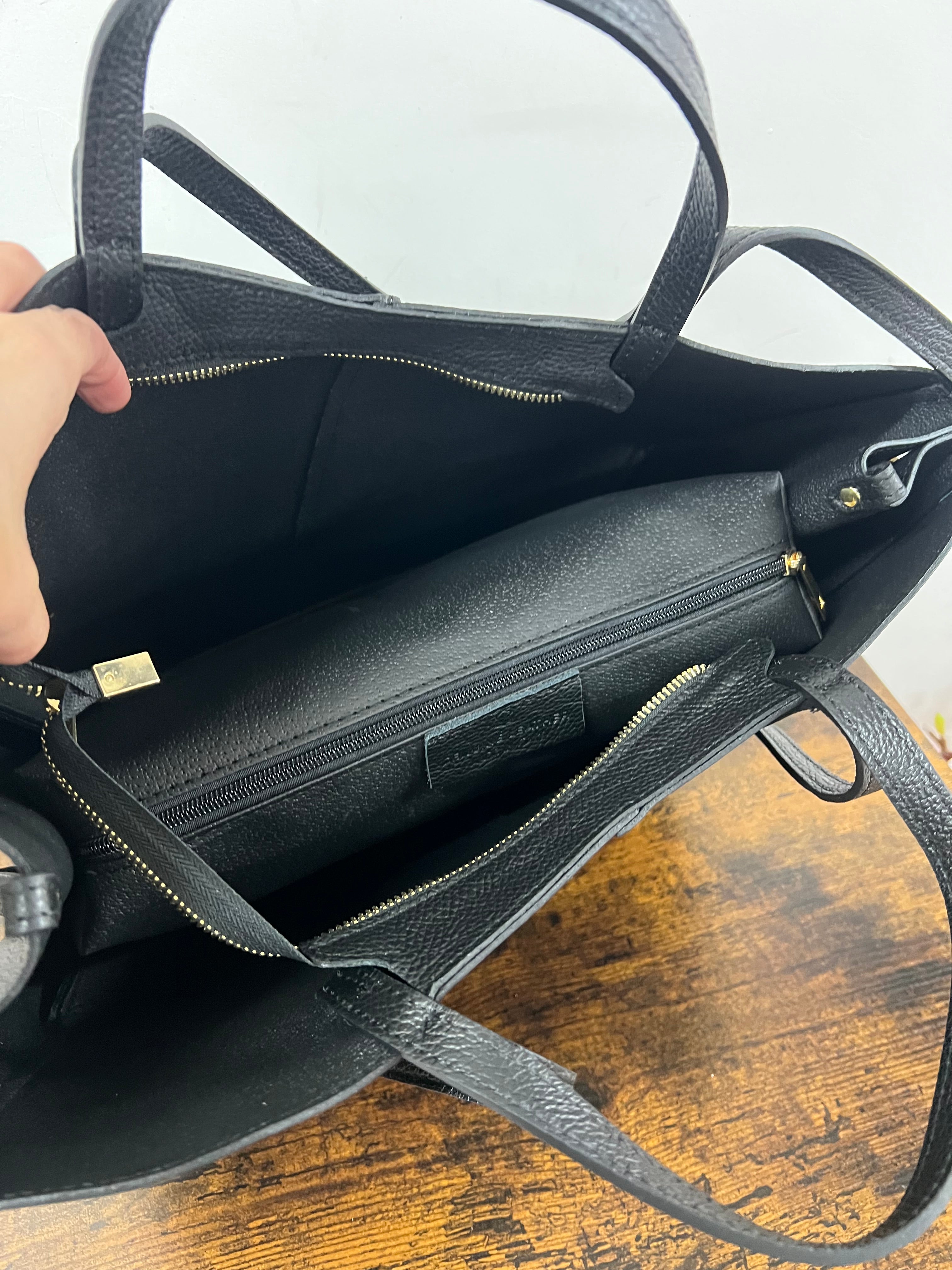 Black Lili shopper with all-over print