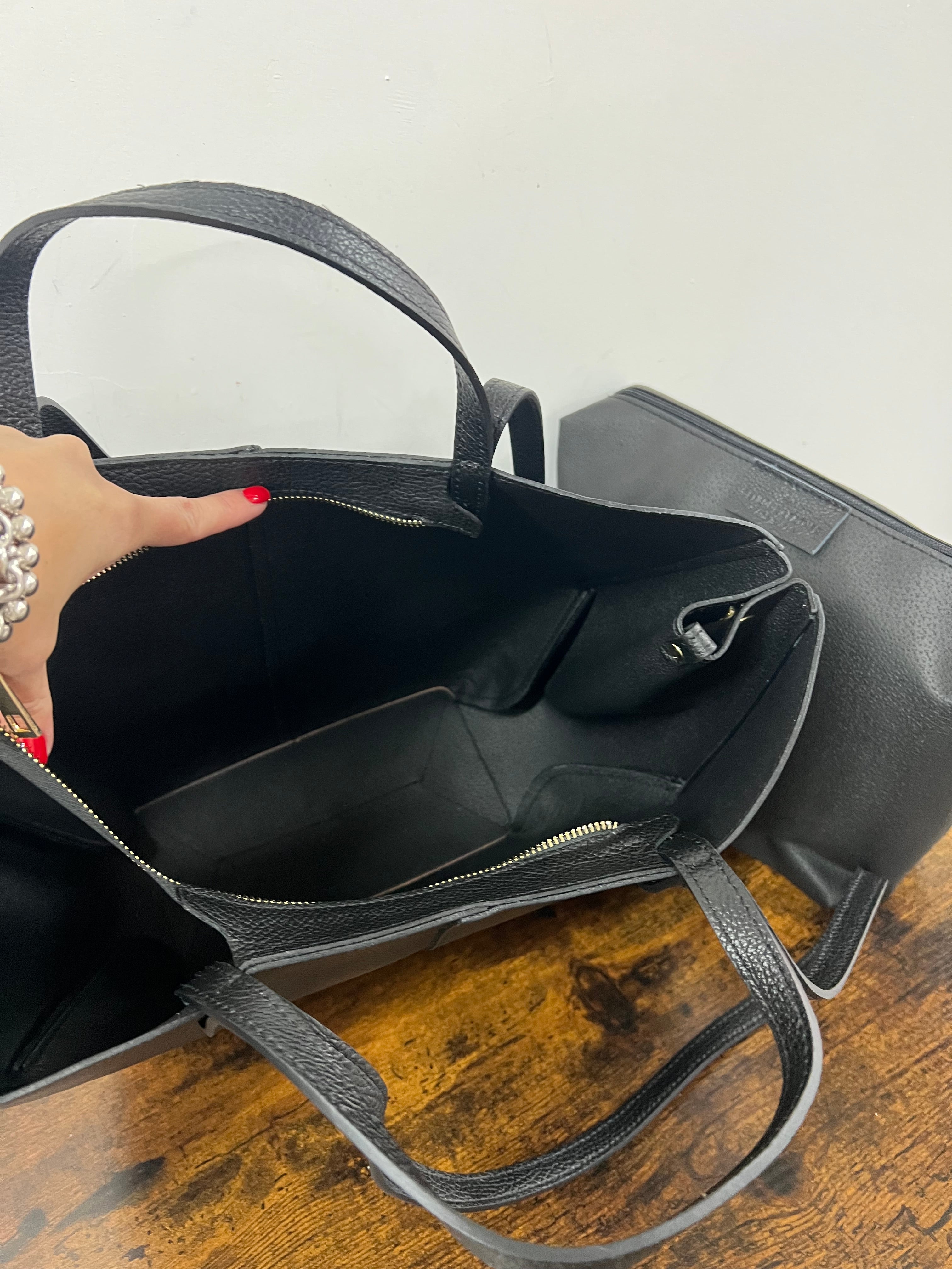 Black Lili shopper with all-over print