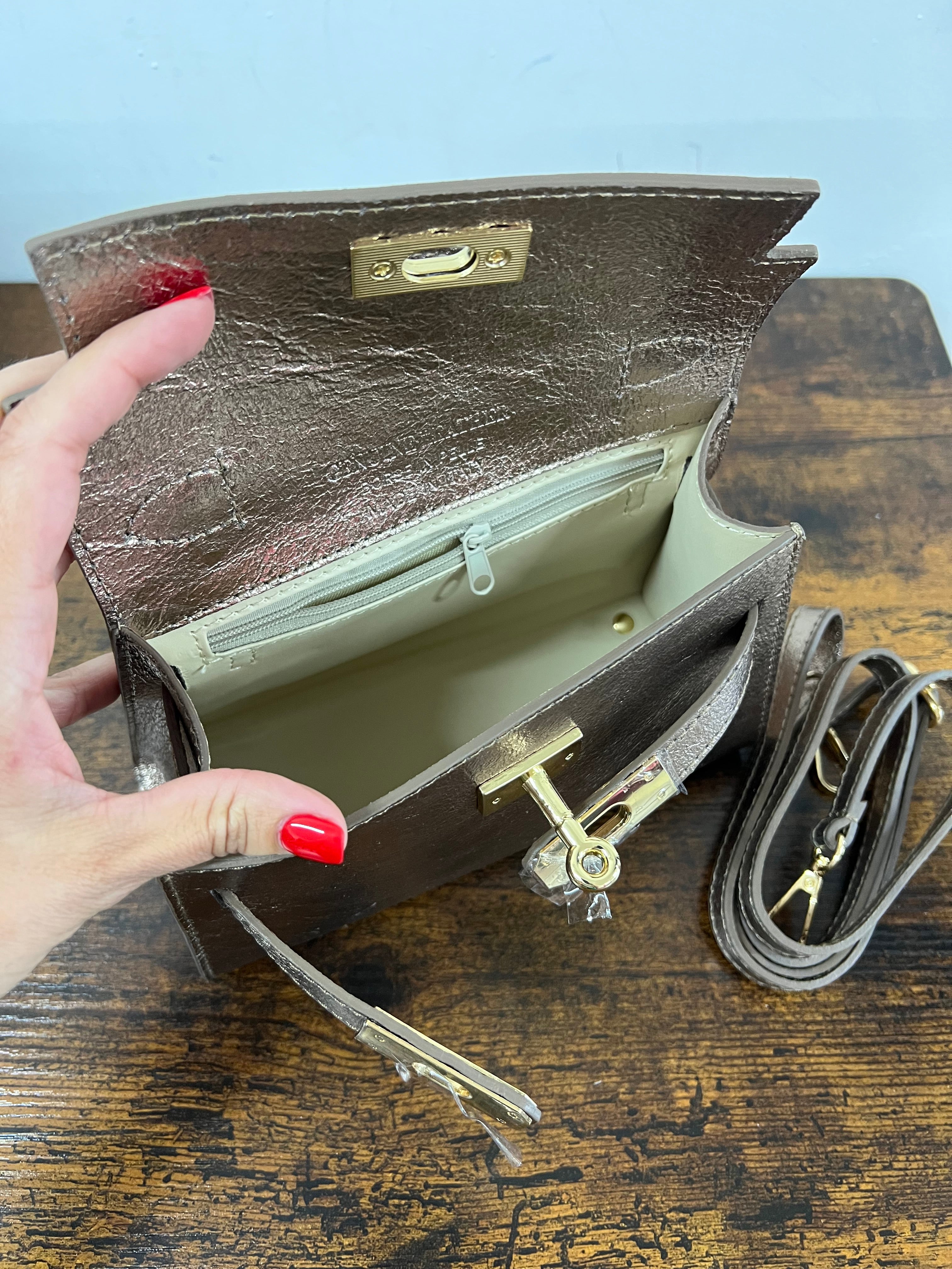 Kylie pocket bronzo