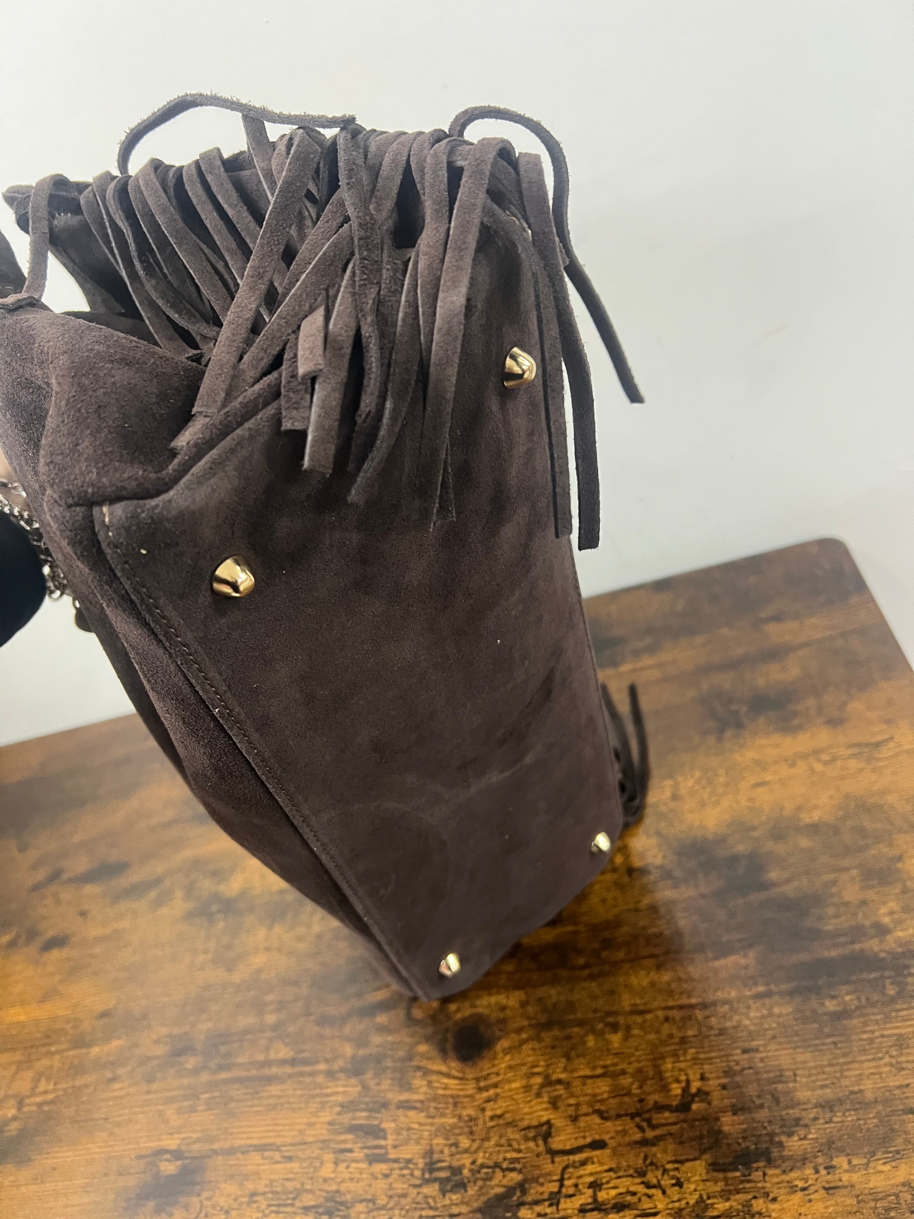 Shopper horse suede testa di moro