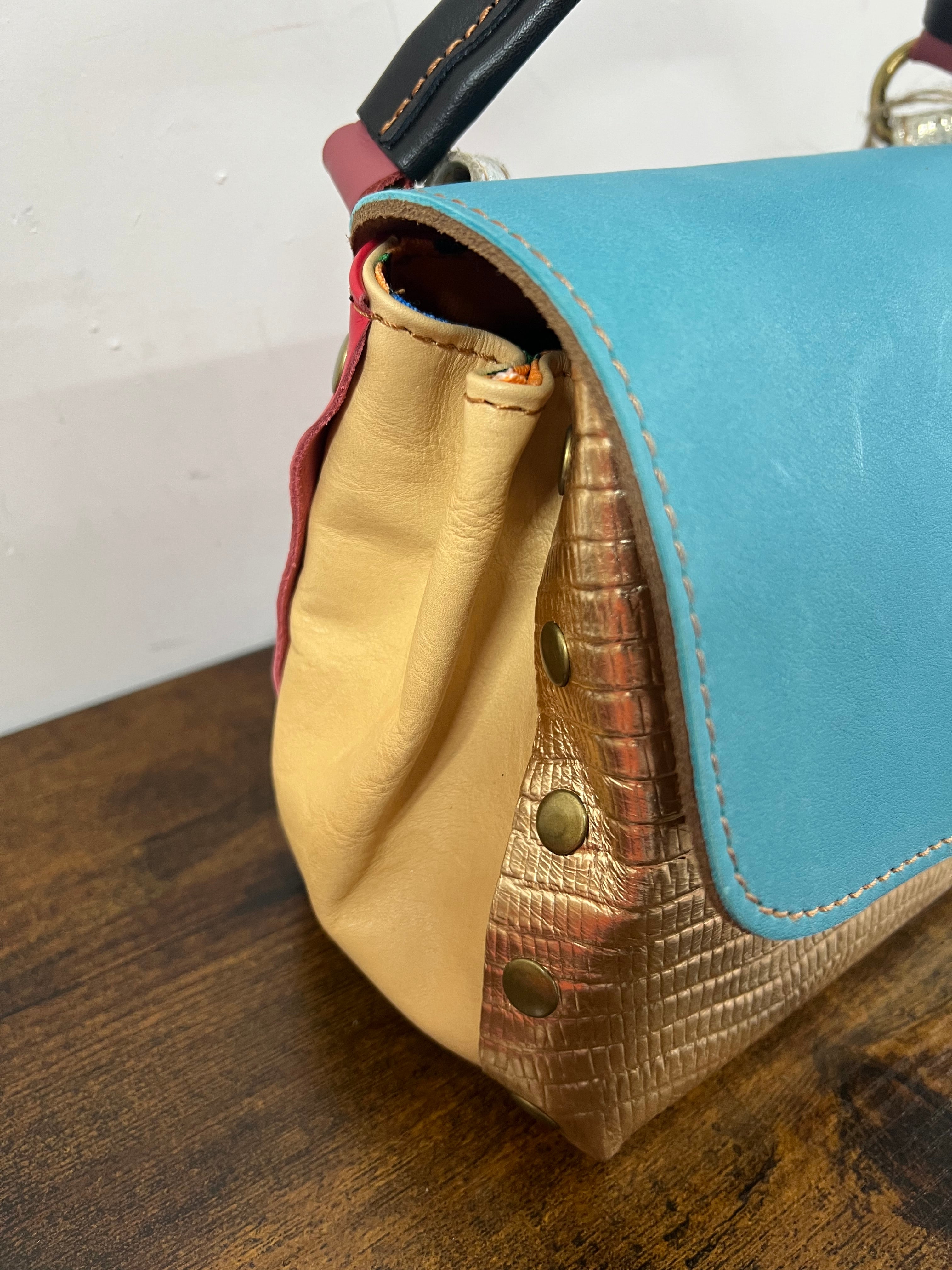 Country mini patchwork turchese
