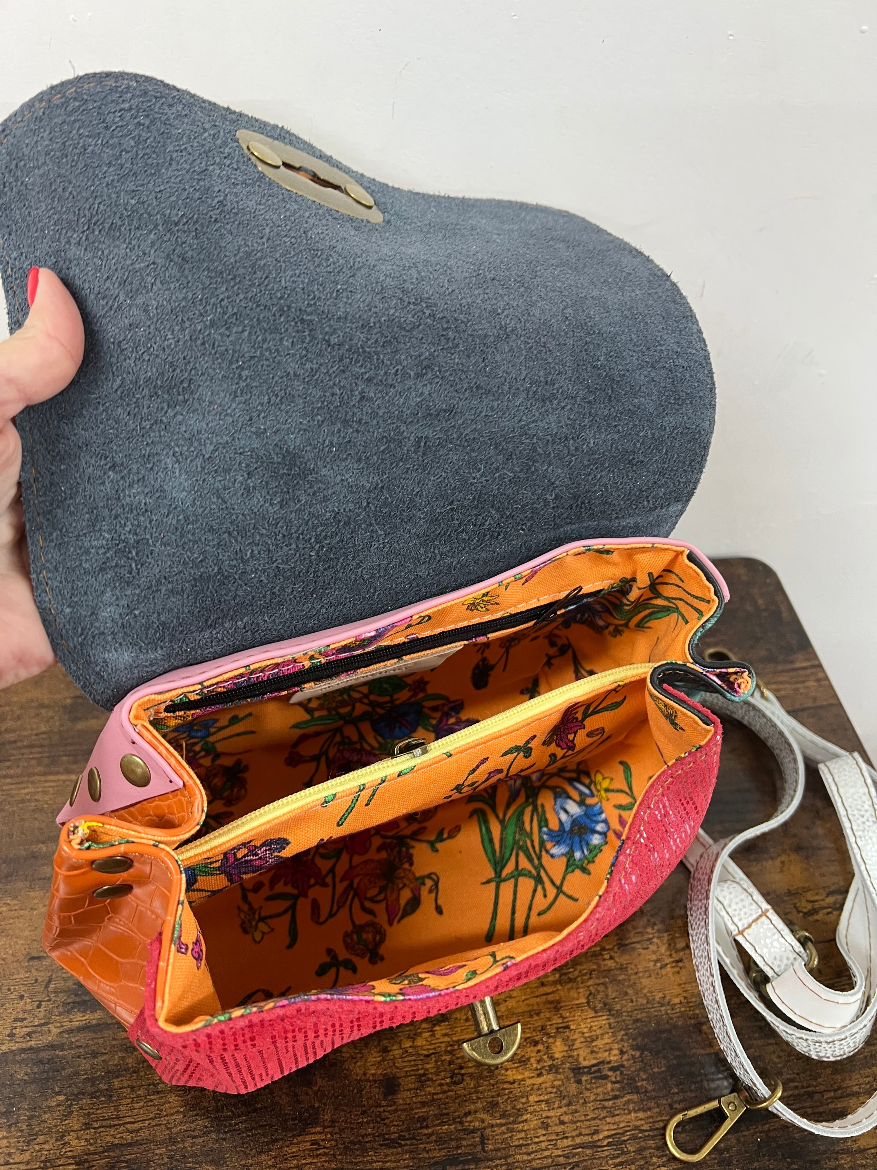 Country mini patchwork arancio
