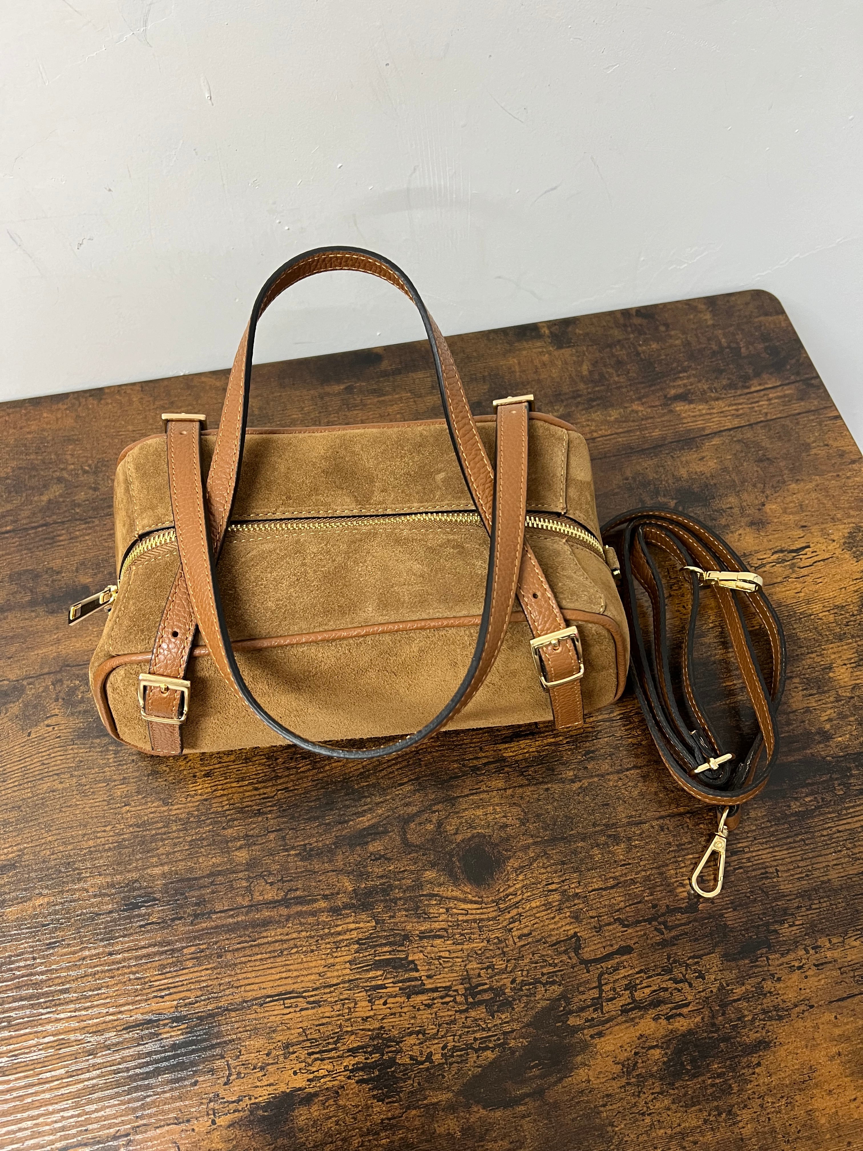 Bauletto rettangolare z scam cuoio