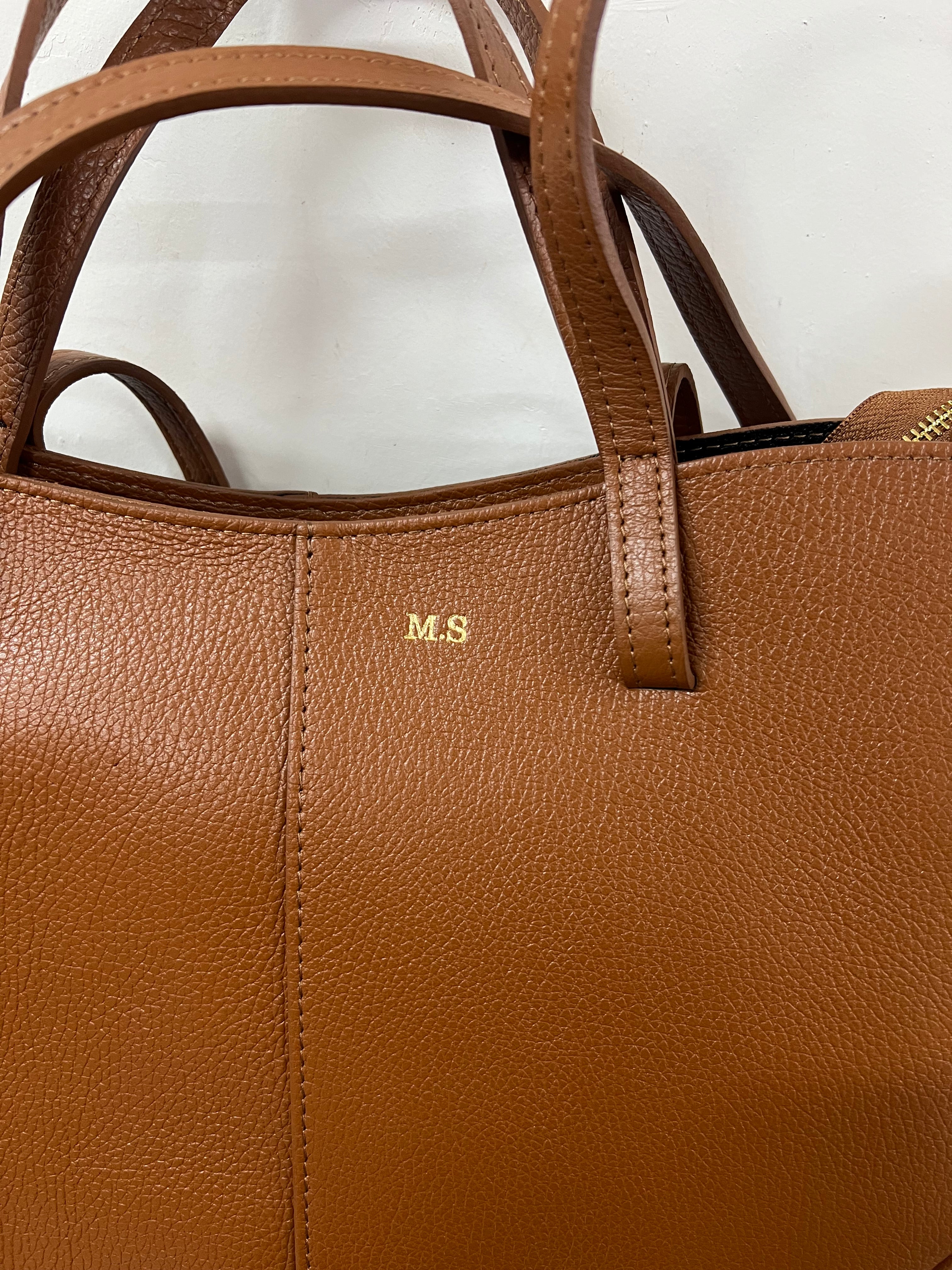 Shopper lili z over cuoio scuro