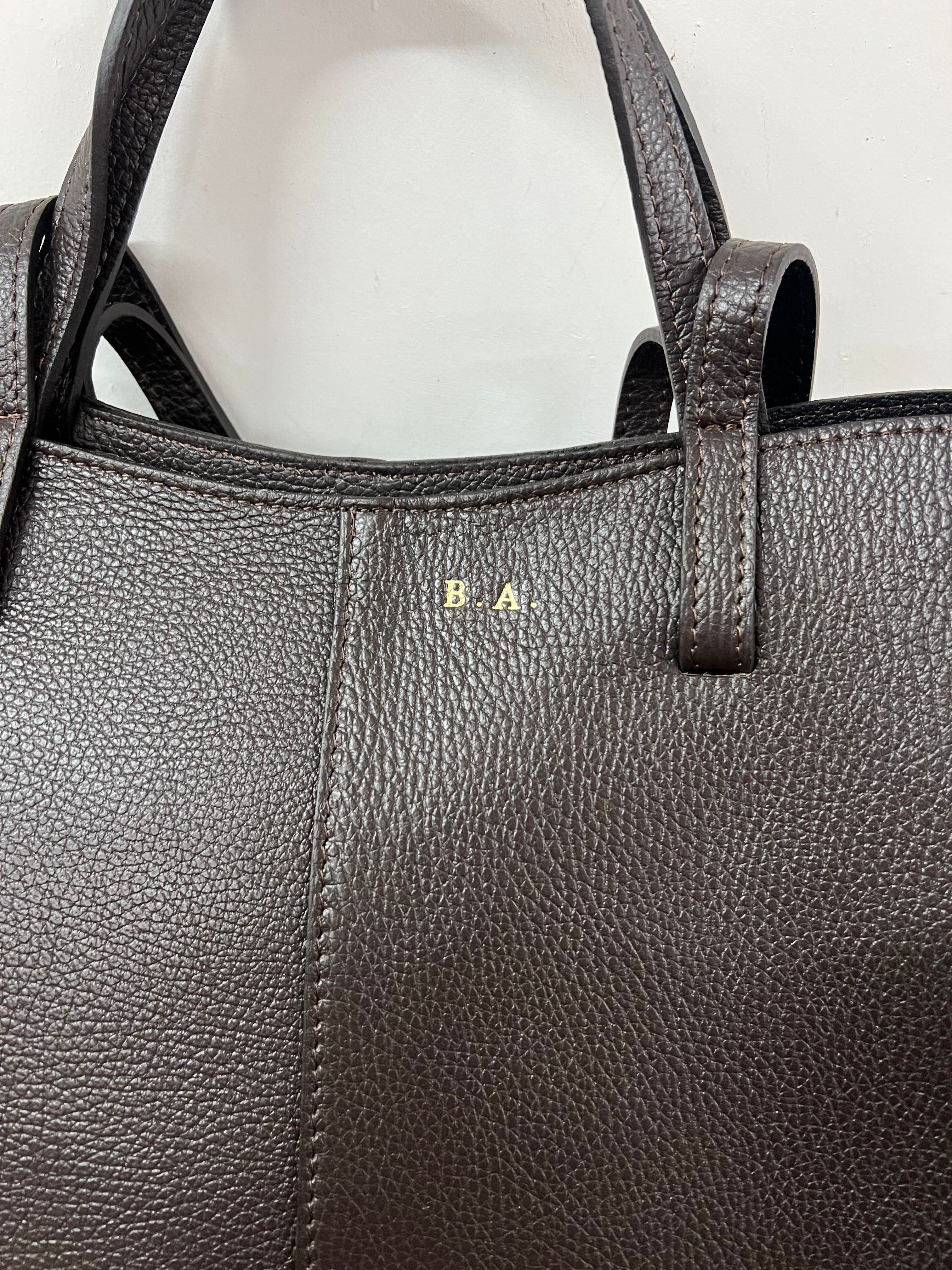 Lili shopper bag with dark brown head