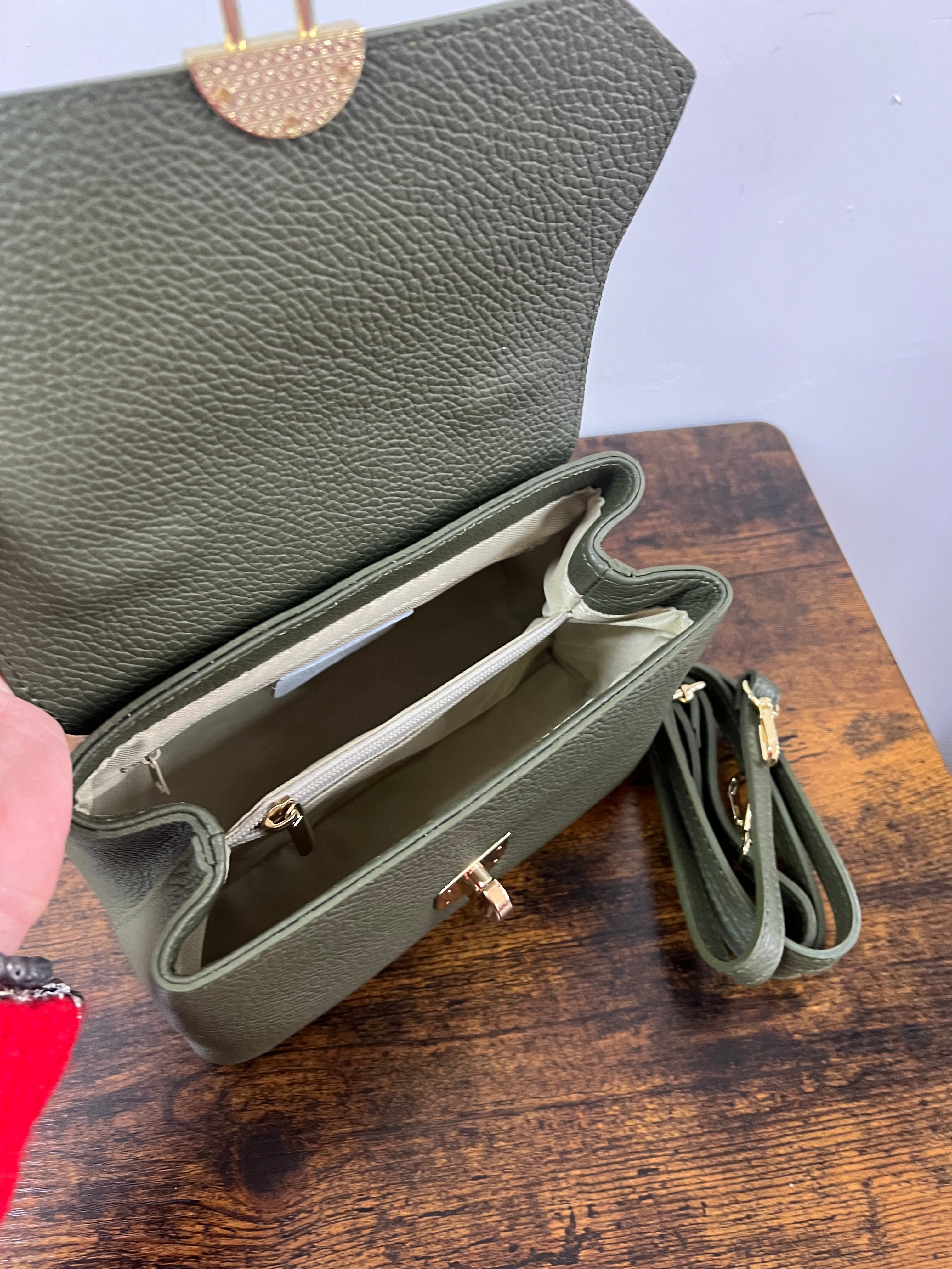 Clarissa military green mini