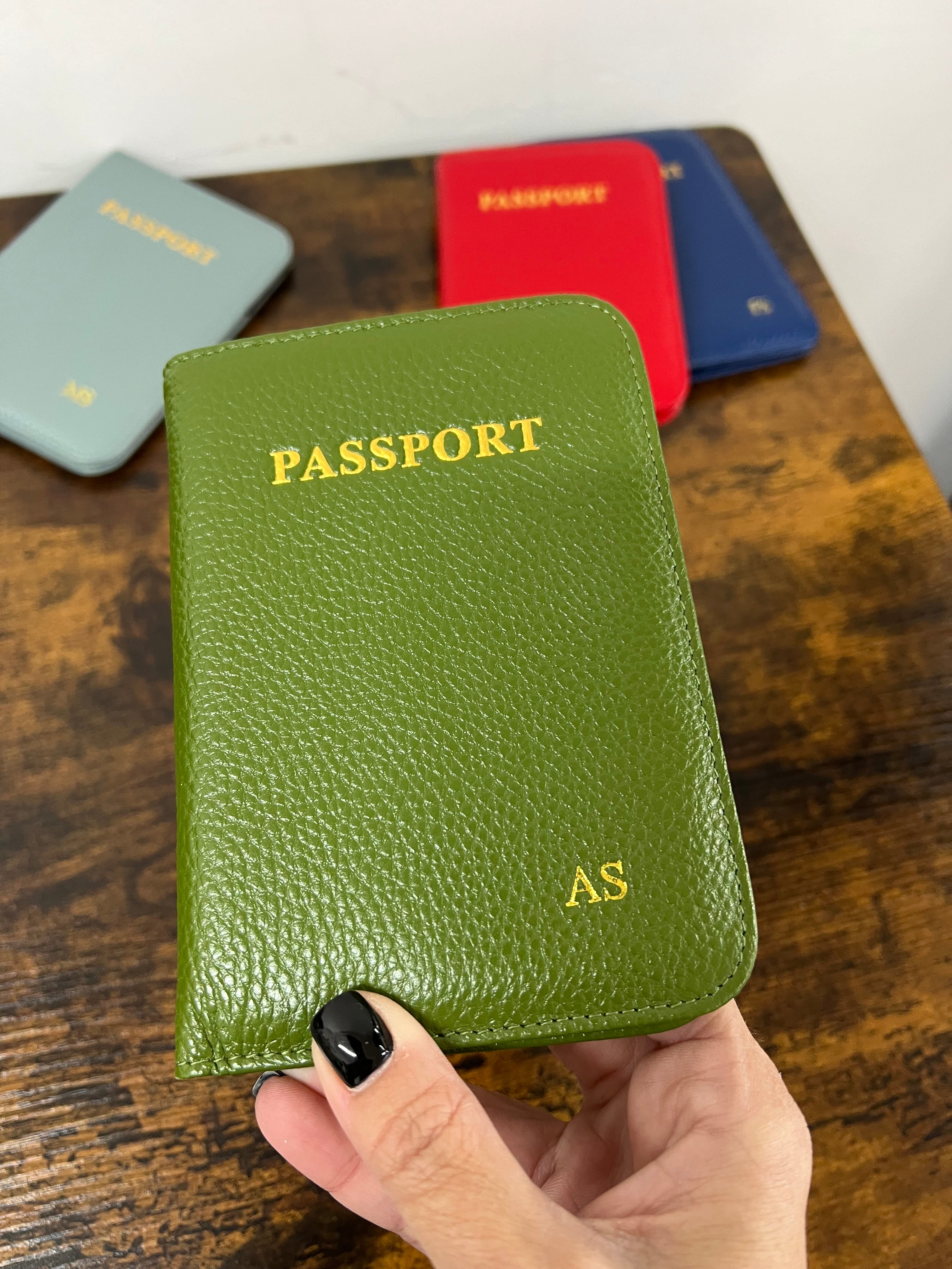 Green passport holder