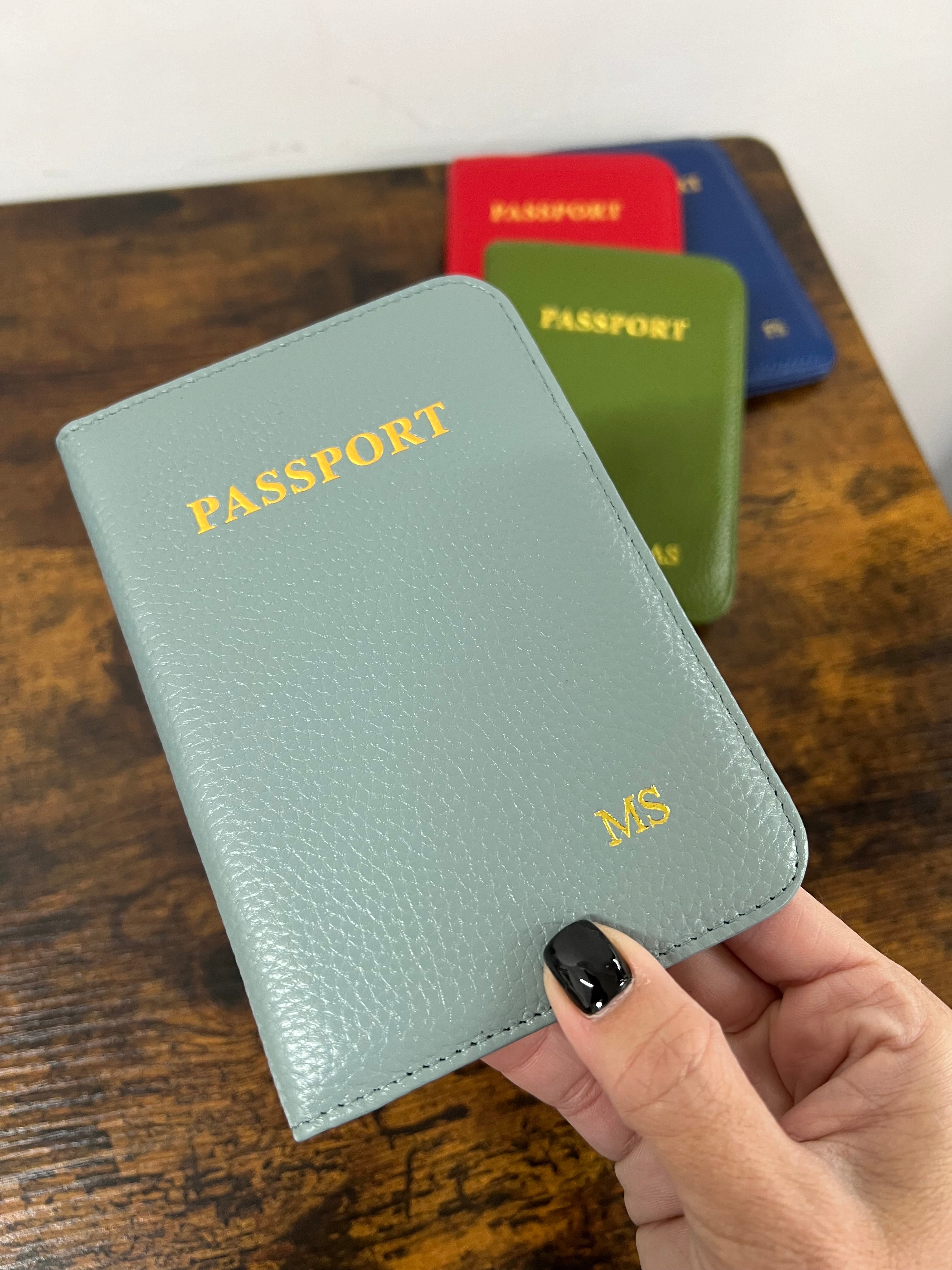 Light blue passport holder