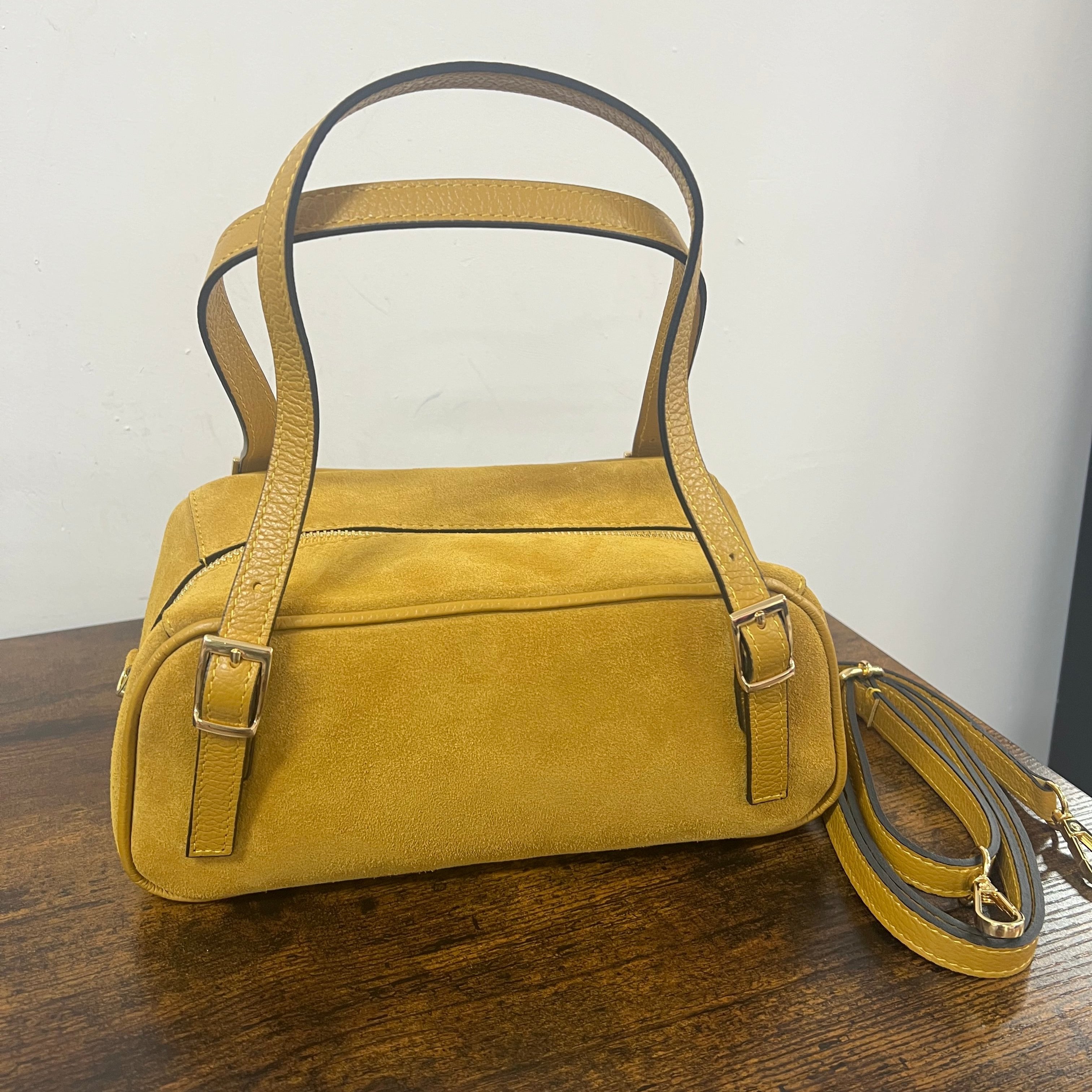 Bauletto rettangolare z scam senape