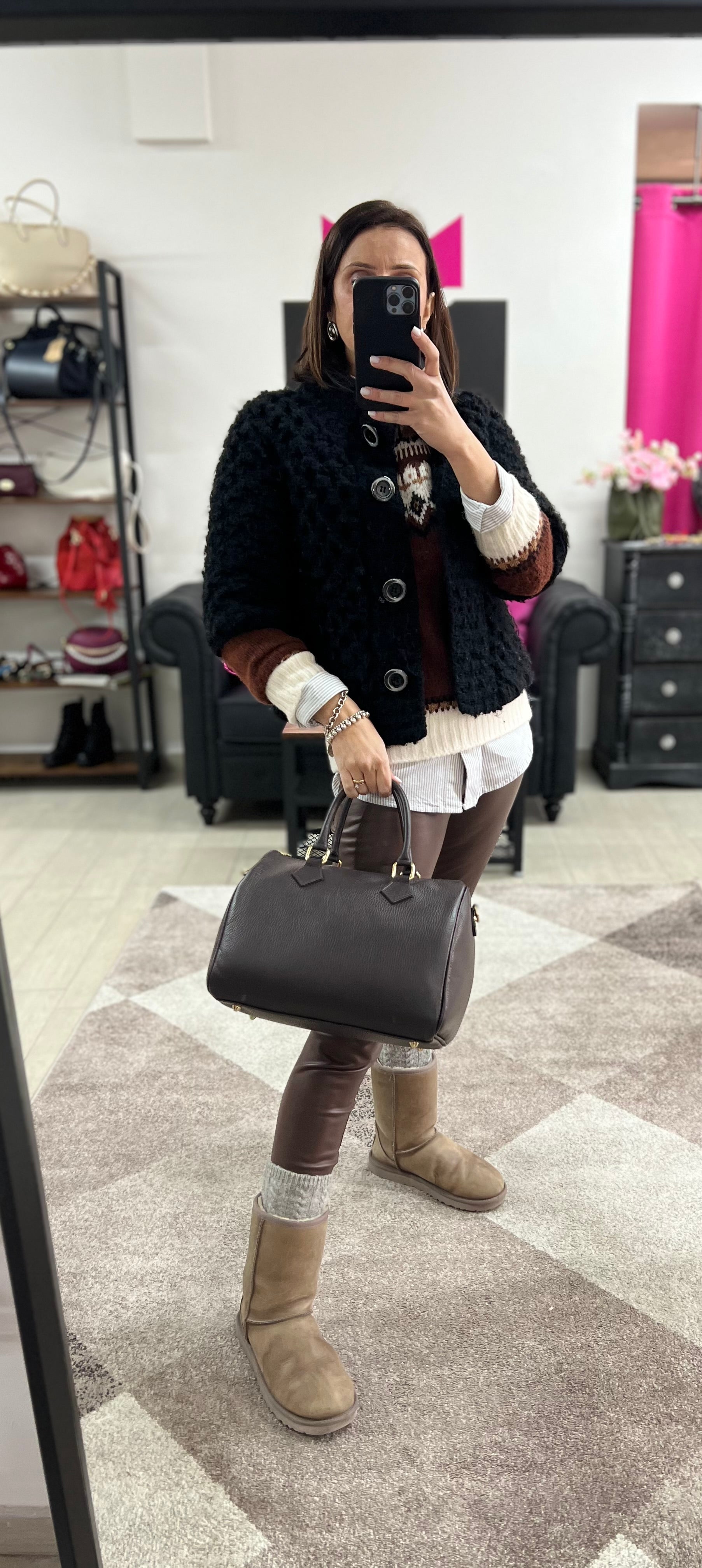 Bauletto maxi testa di moro