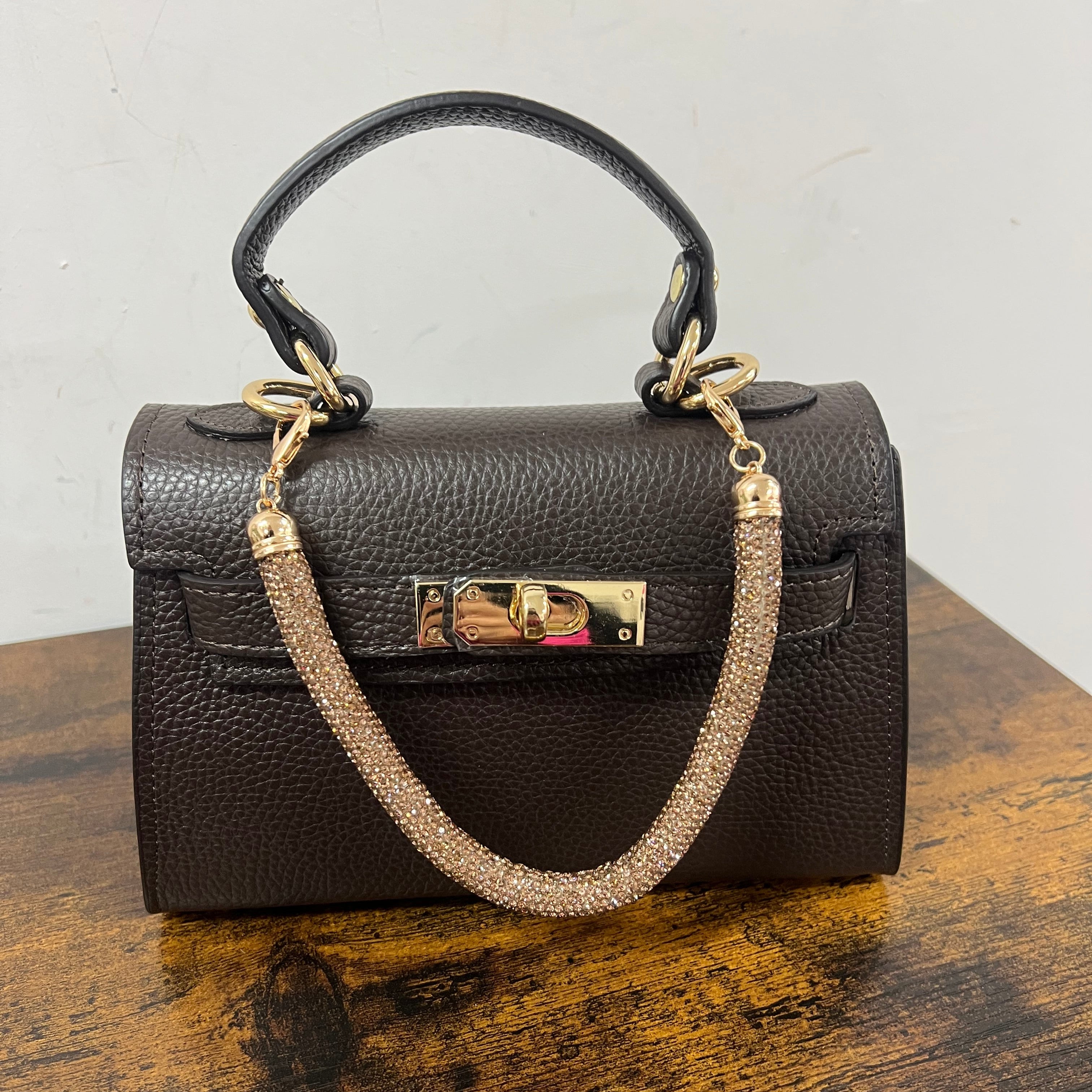 Catenella per pocket strass bronzo