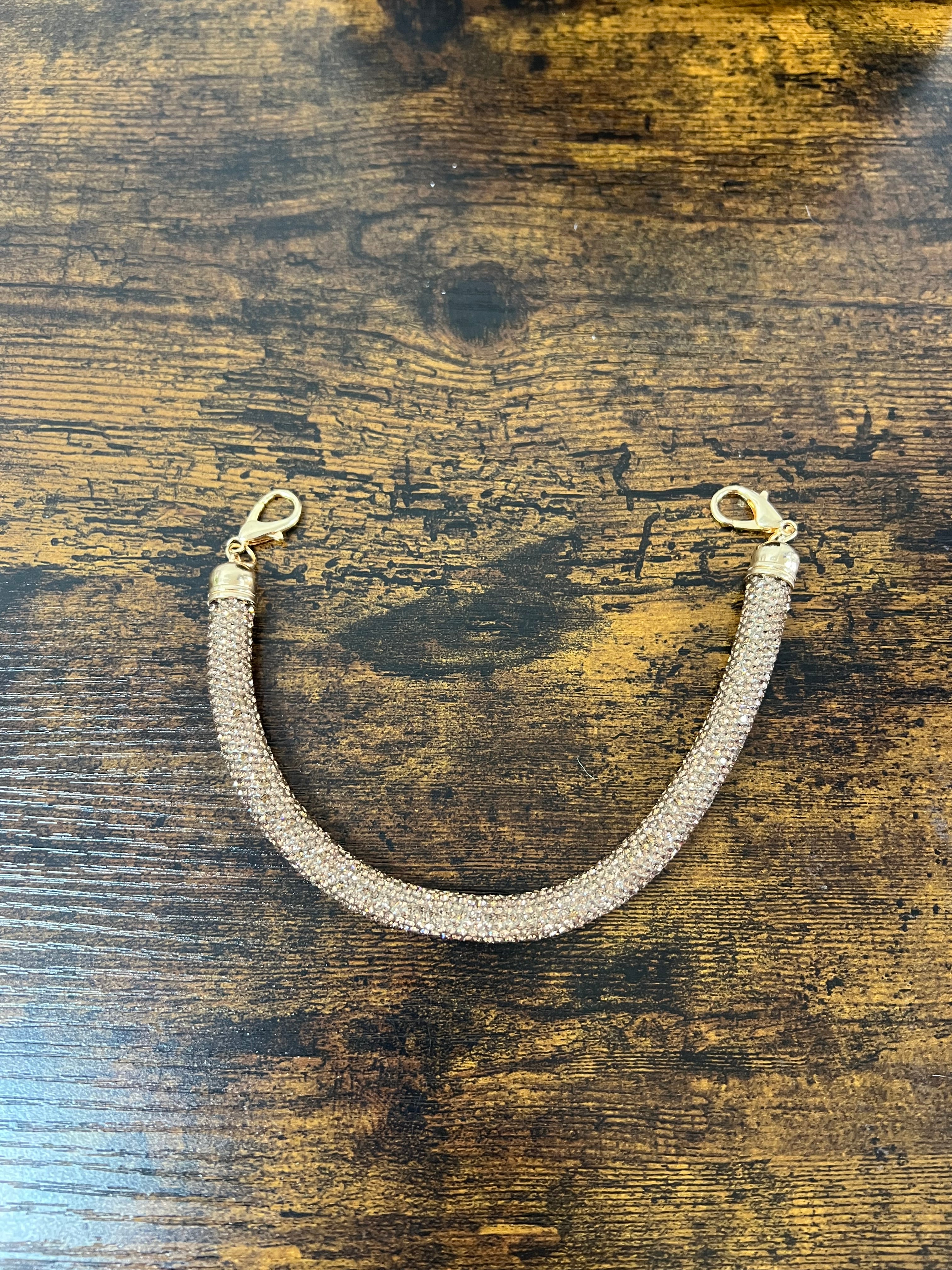 Catenella per pocket strass bronzo