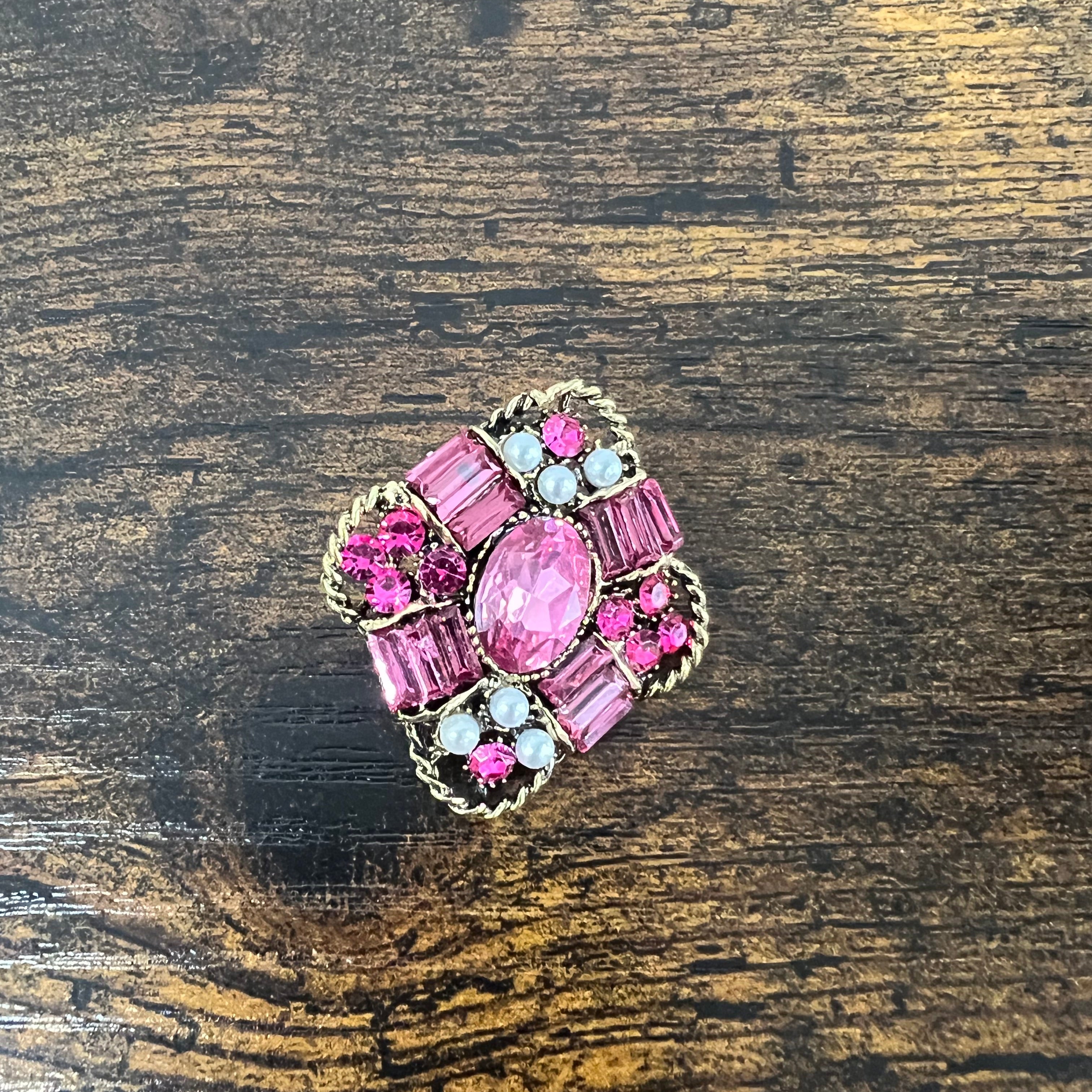 Spilla diadema fucsia