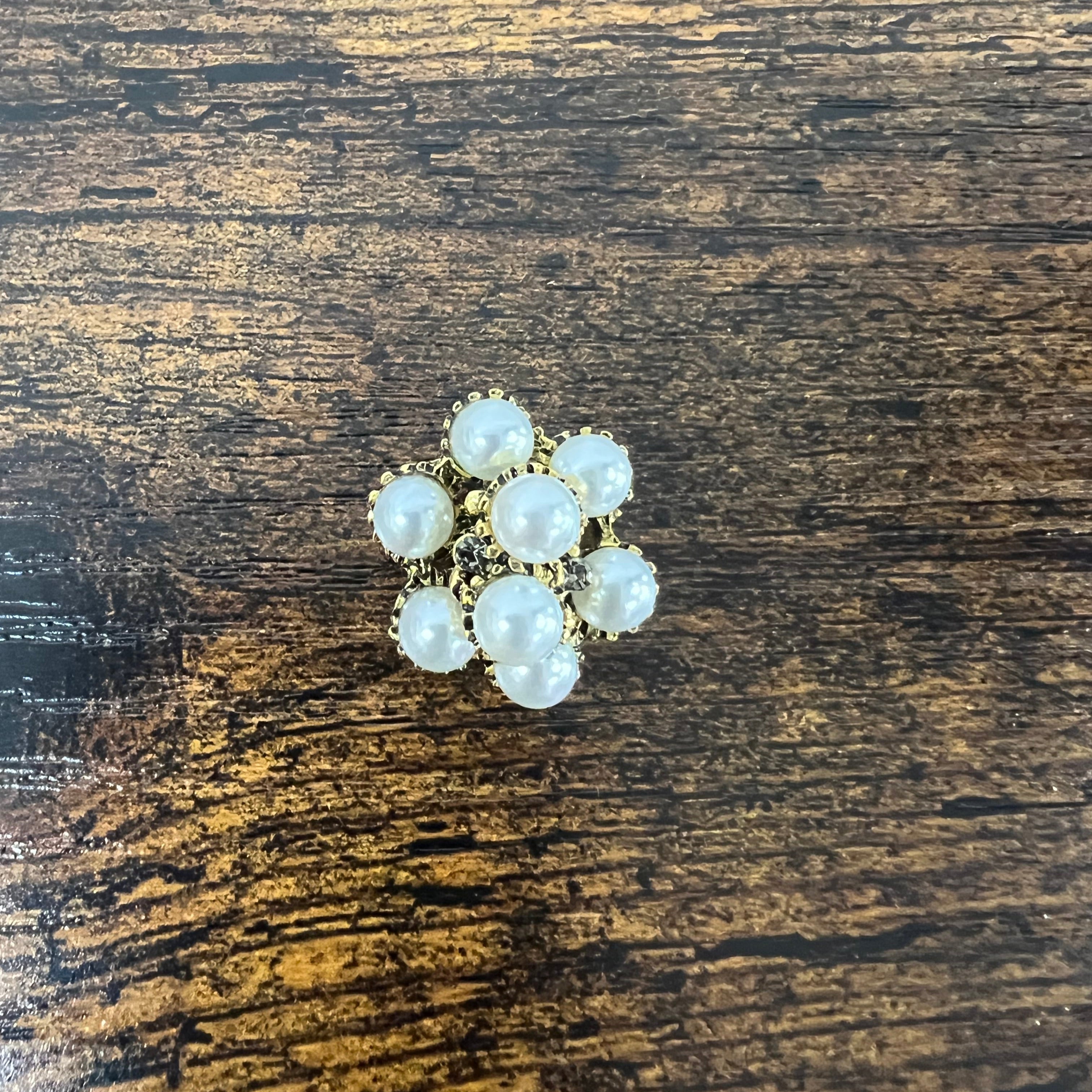 Spilla bouquet perle