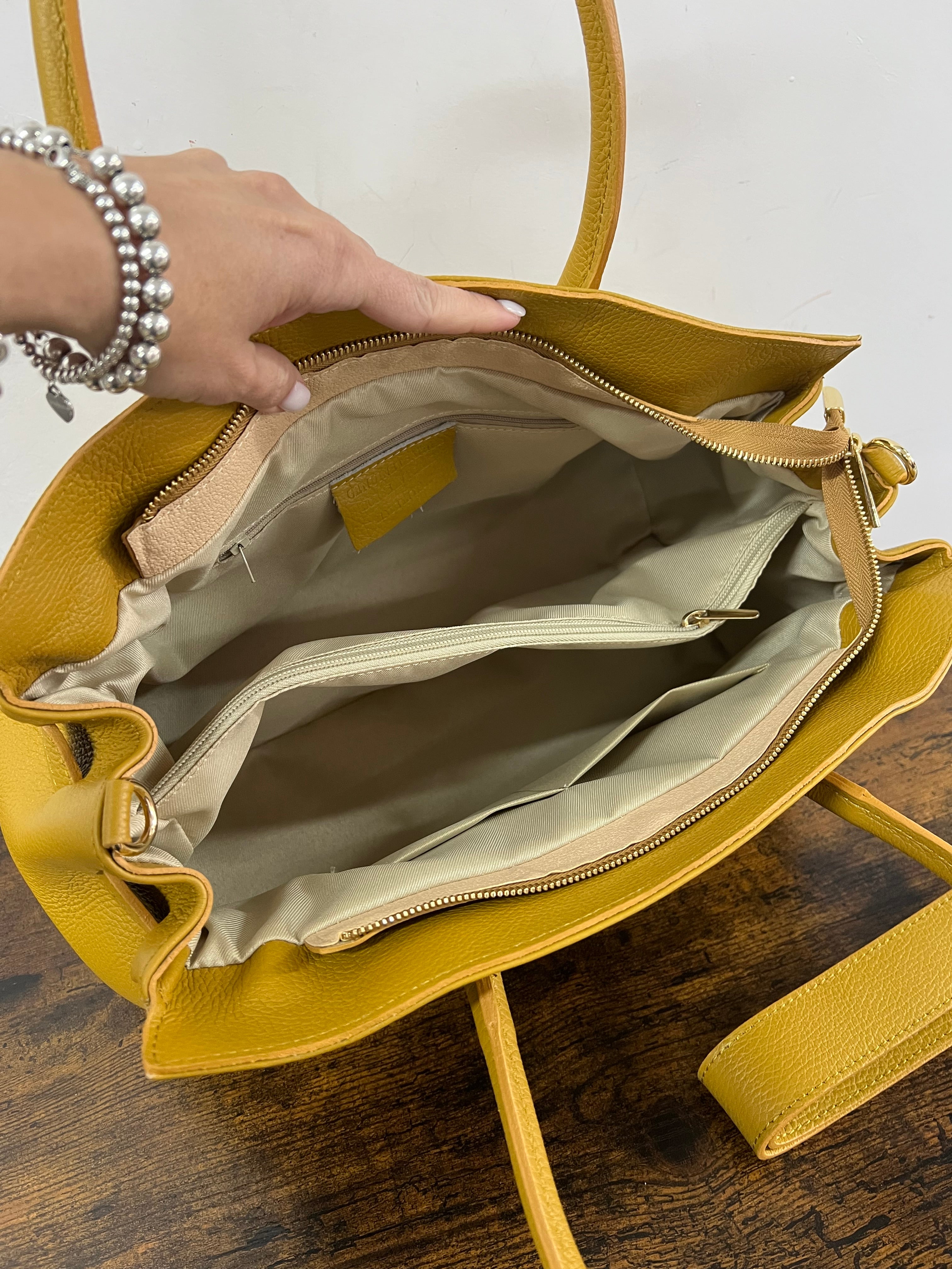 Shopper horse basic senape