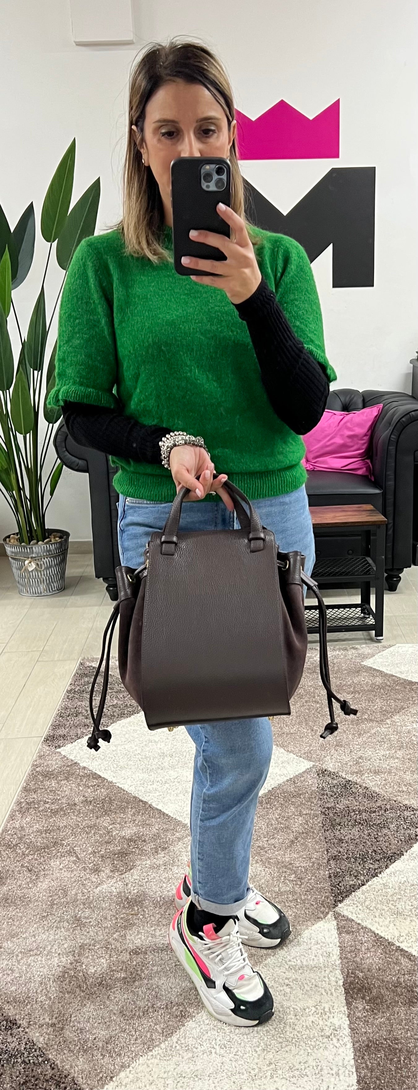 Tote Scarlett testa di moro