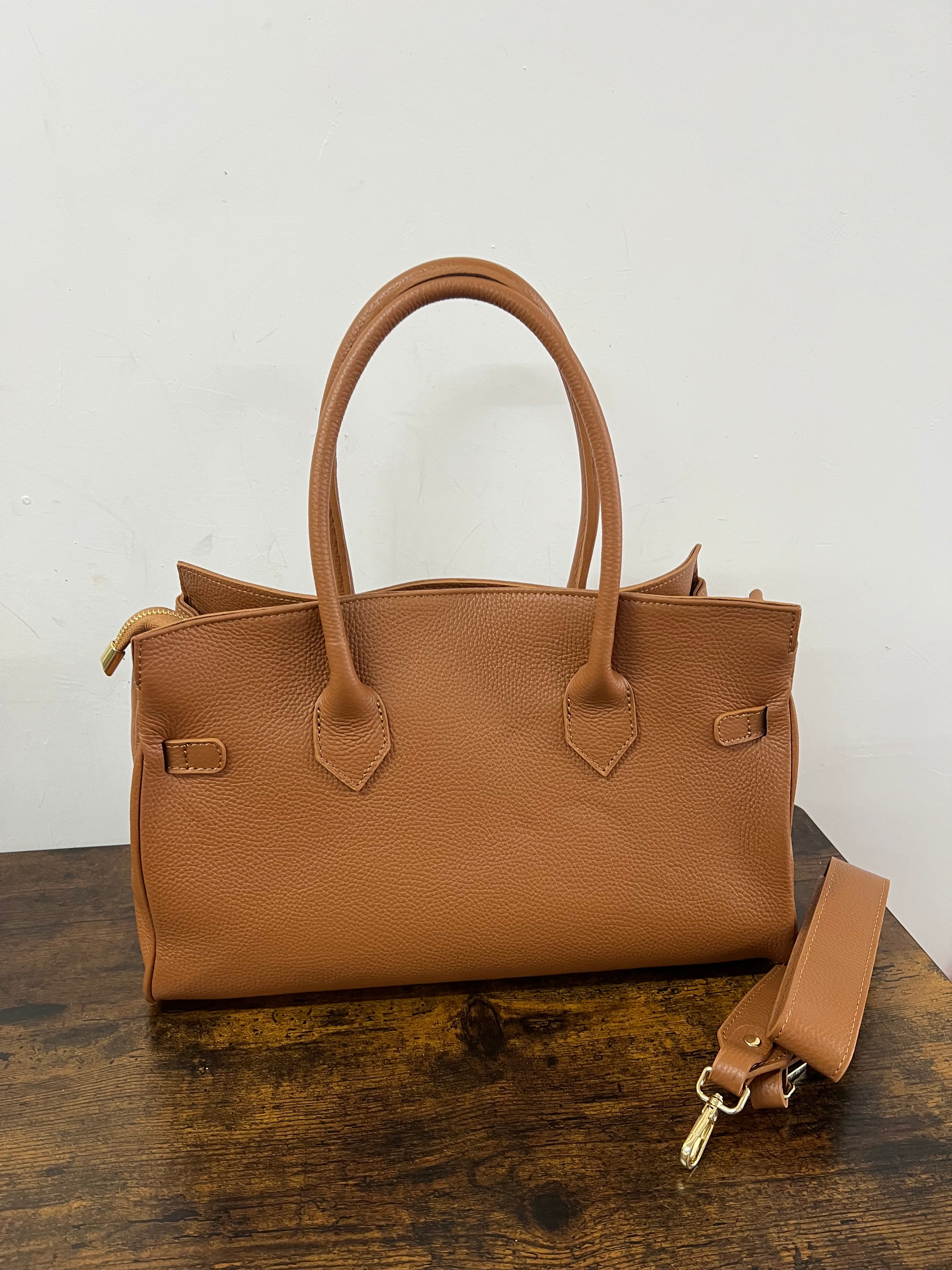 Shopper horse basic cuoio scuro