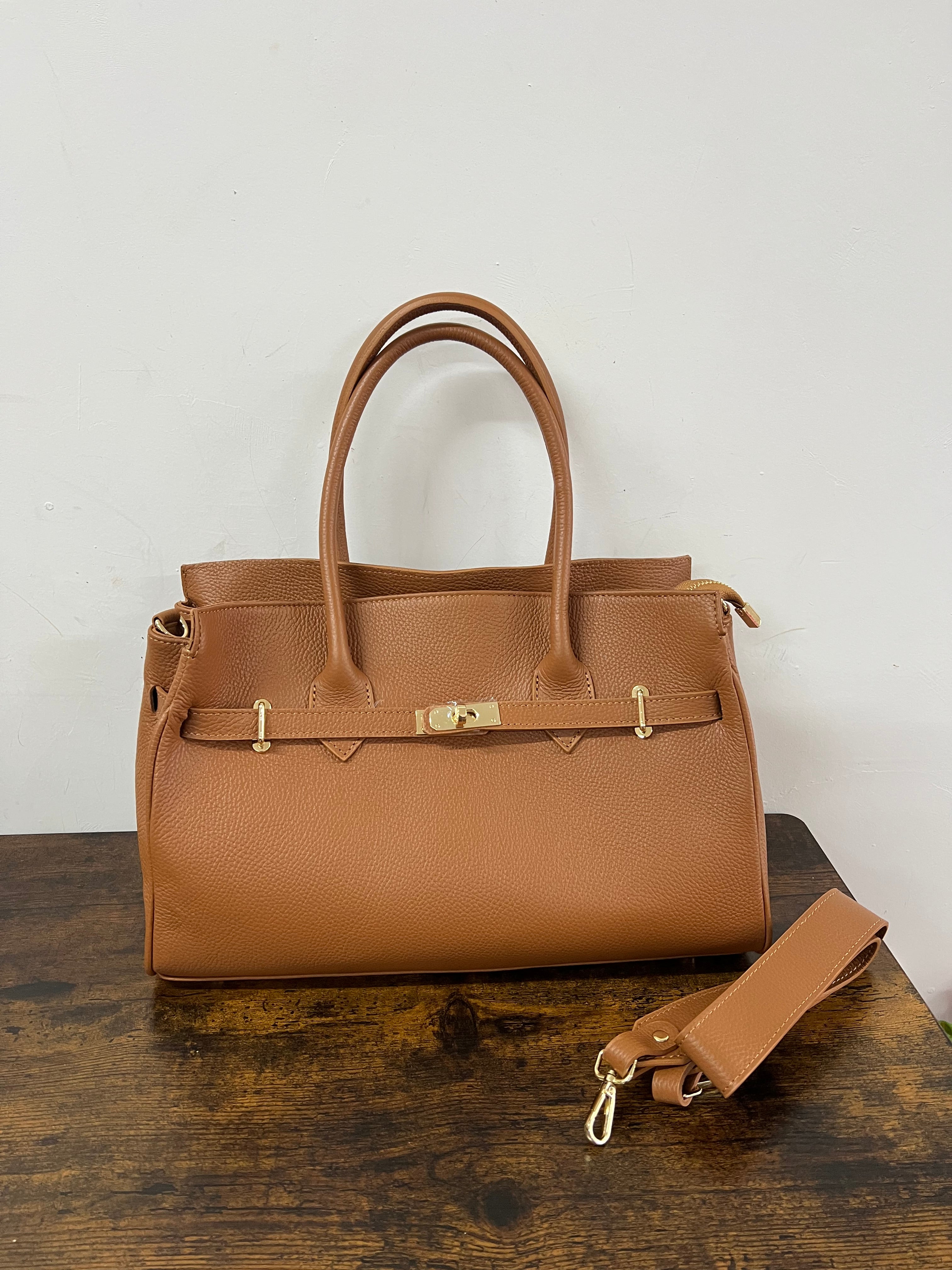 Shopper horse basic cuoio scuro