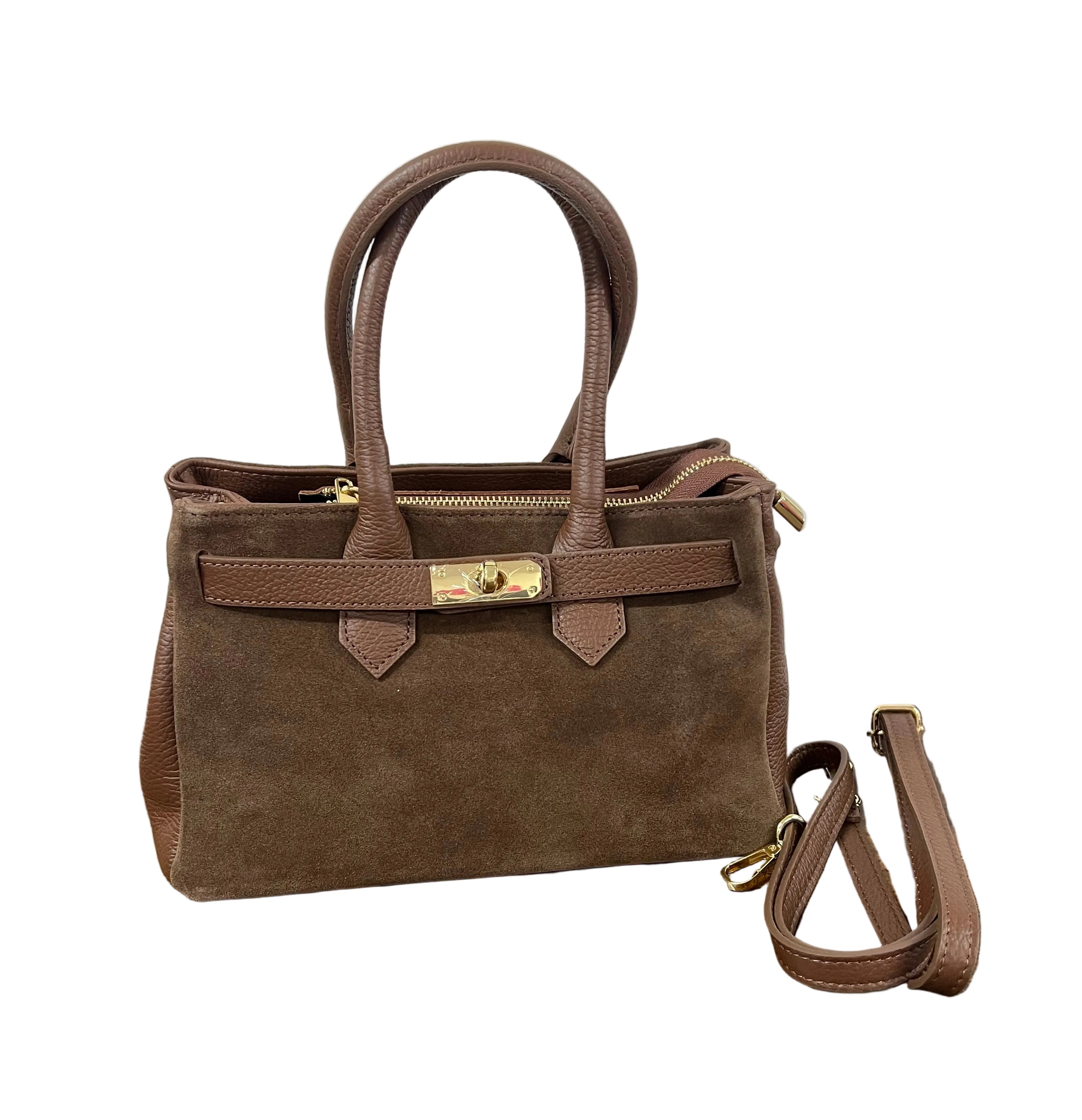 Shopper horse suede mini cioccolato