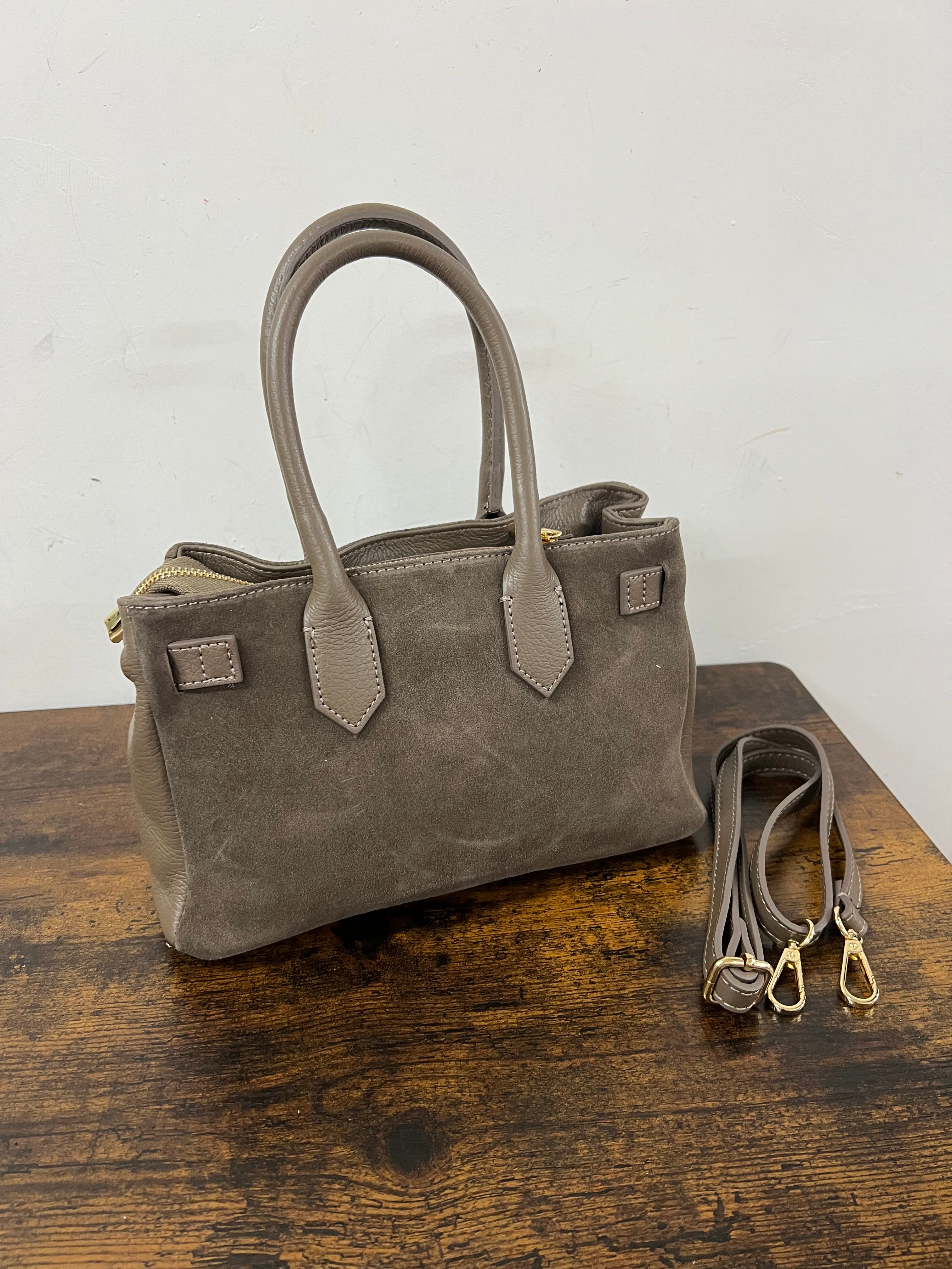 Shopper horse suede mini fango