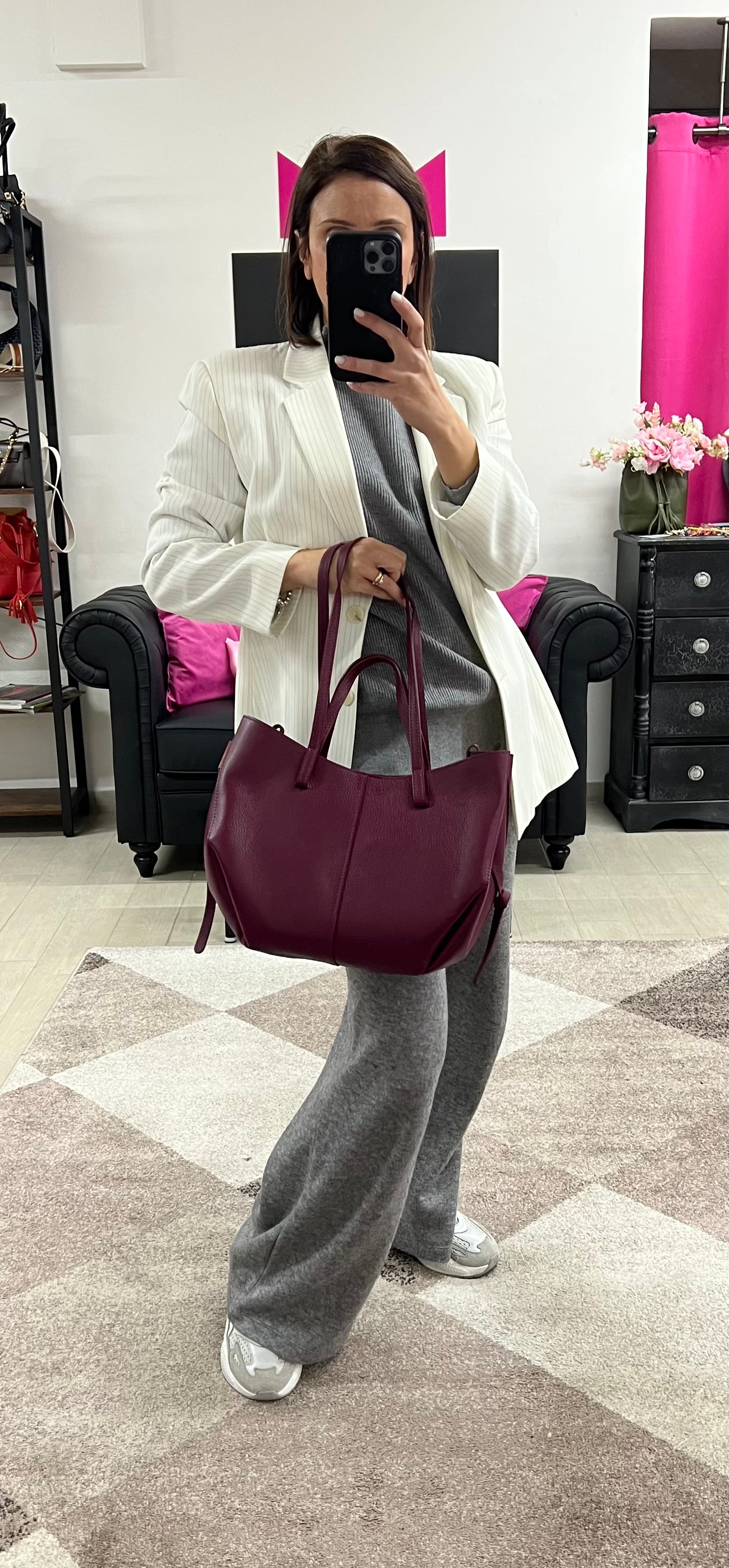 Shopper lili amaranto