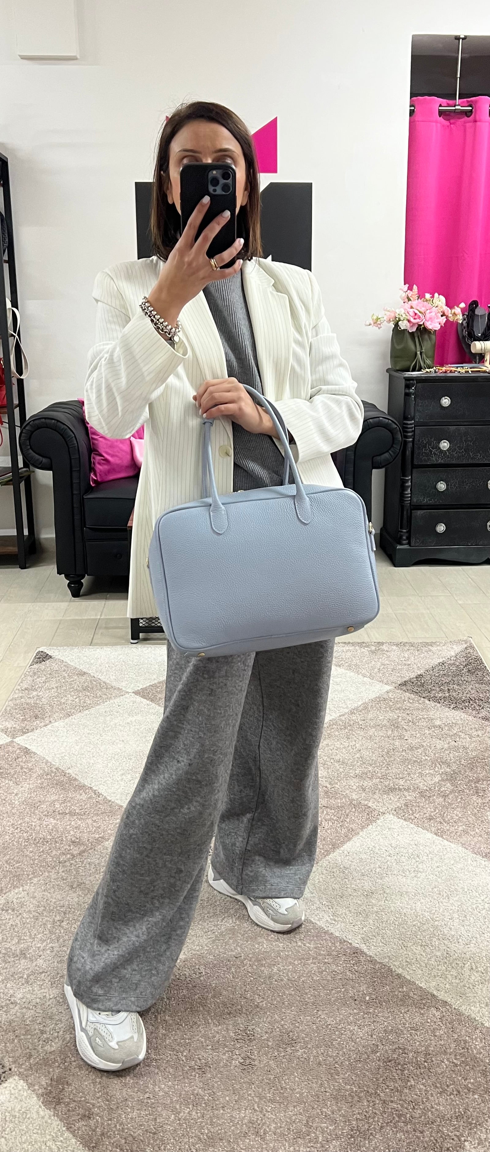 Light blue star briefcase