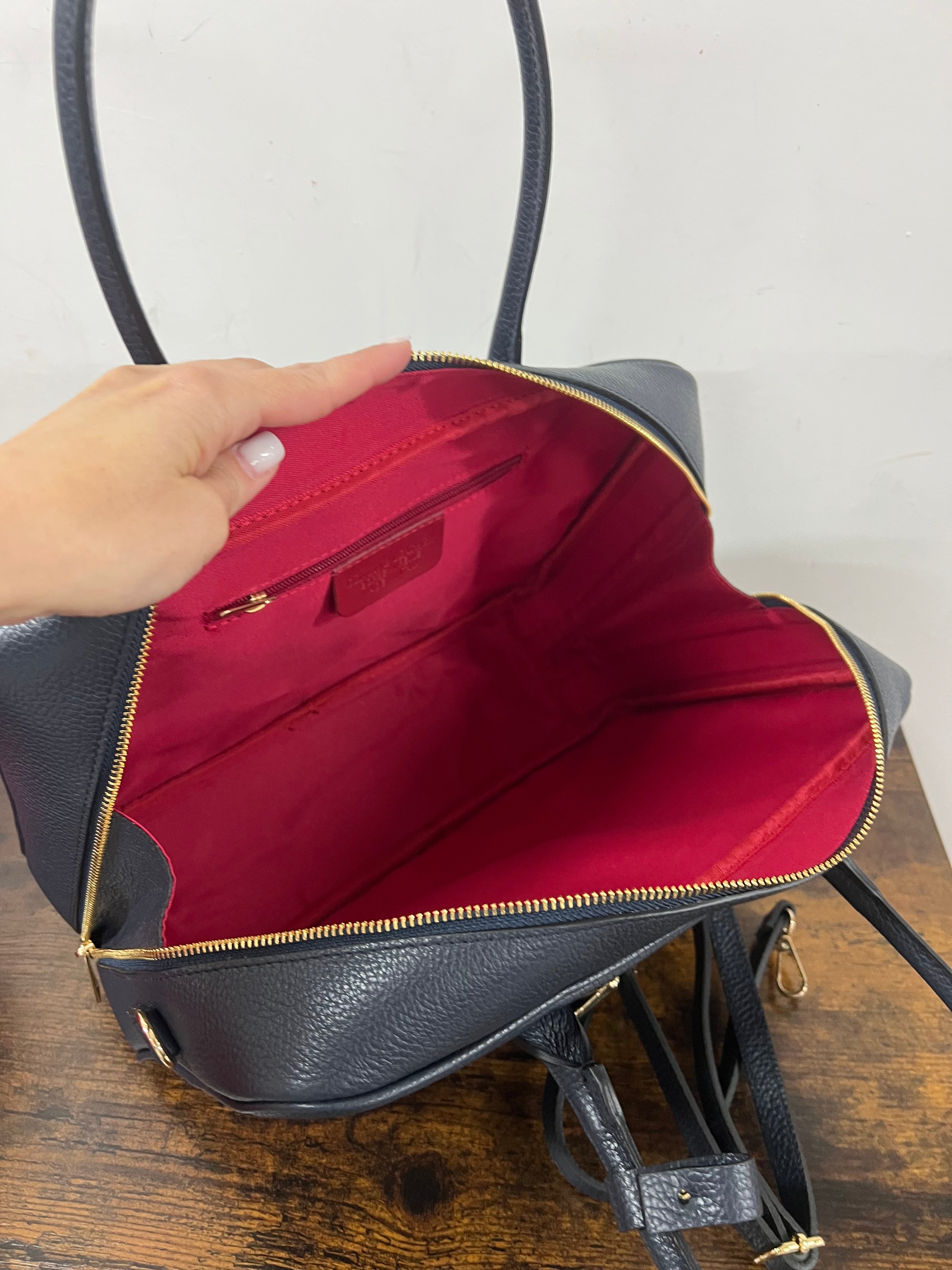 Navy star briefcase