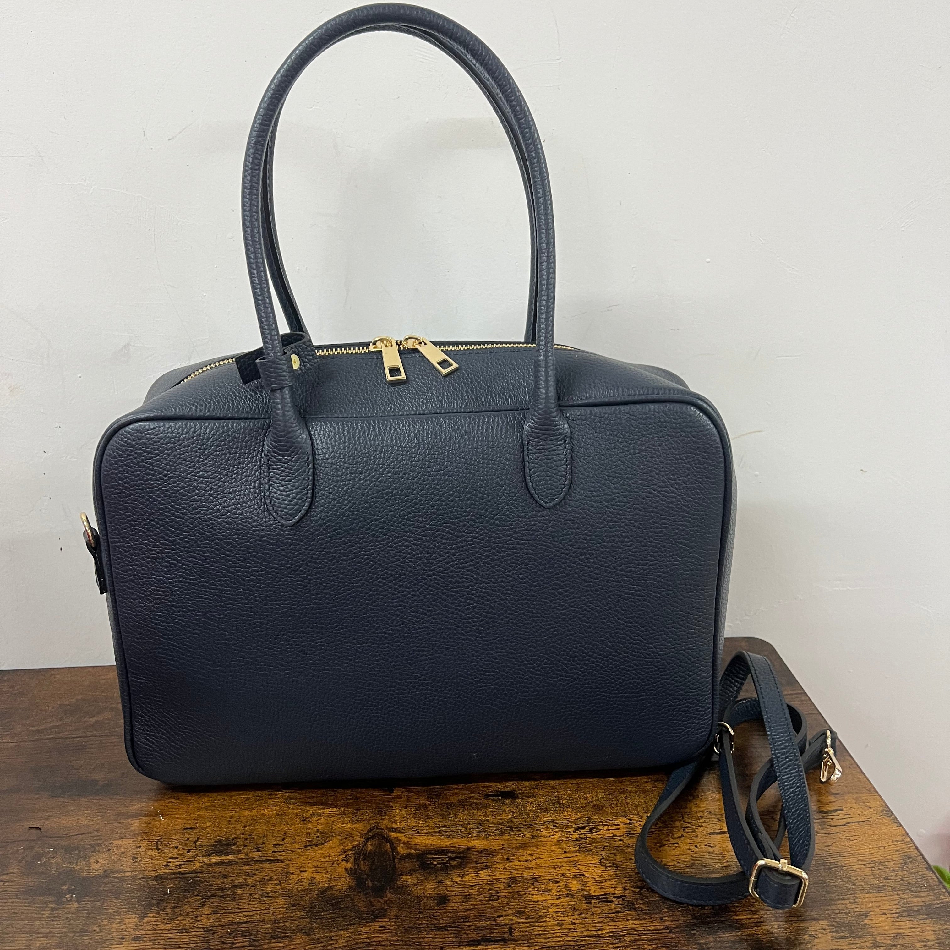 Navy star briefcase