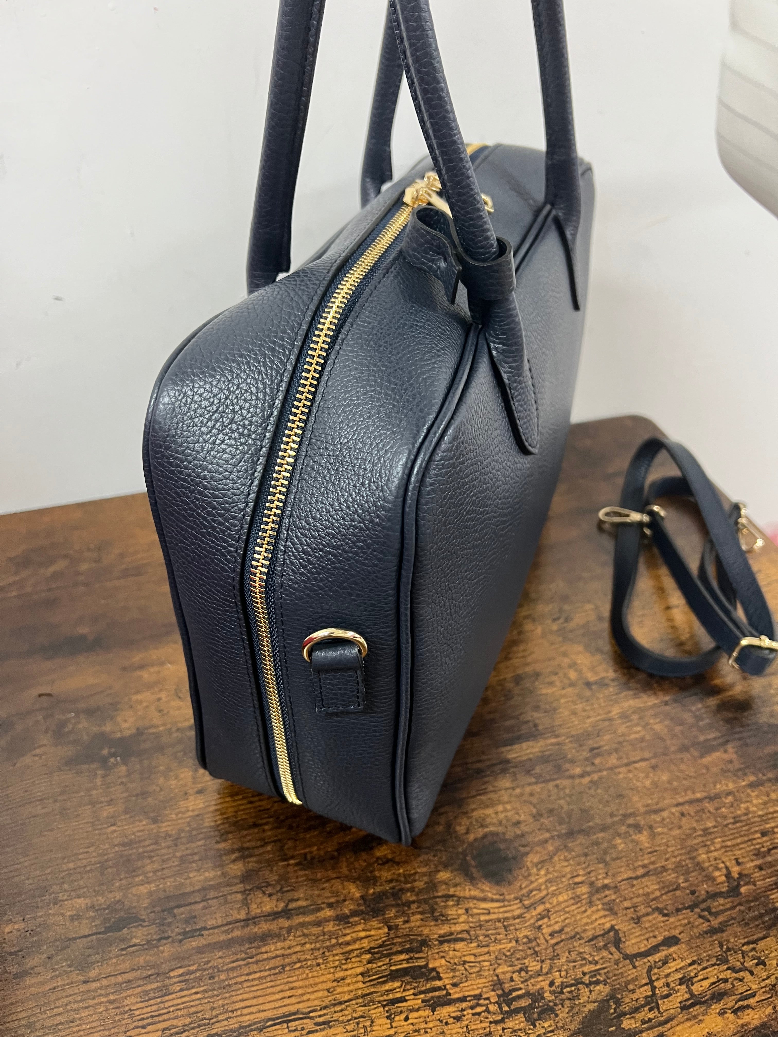 Navy star briefcase