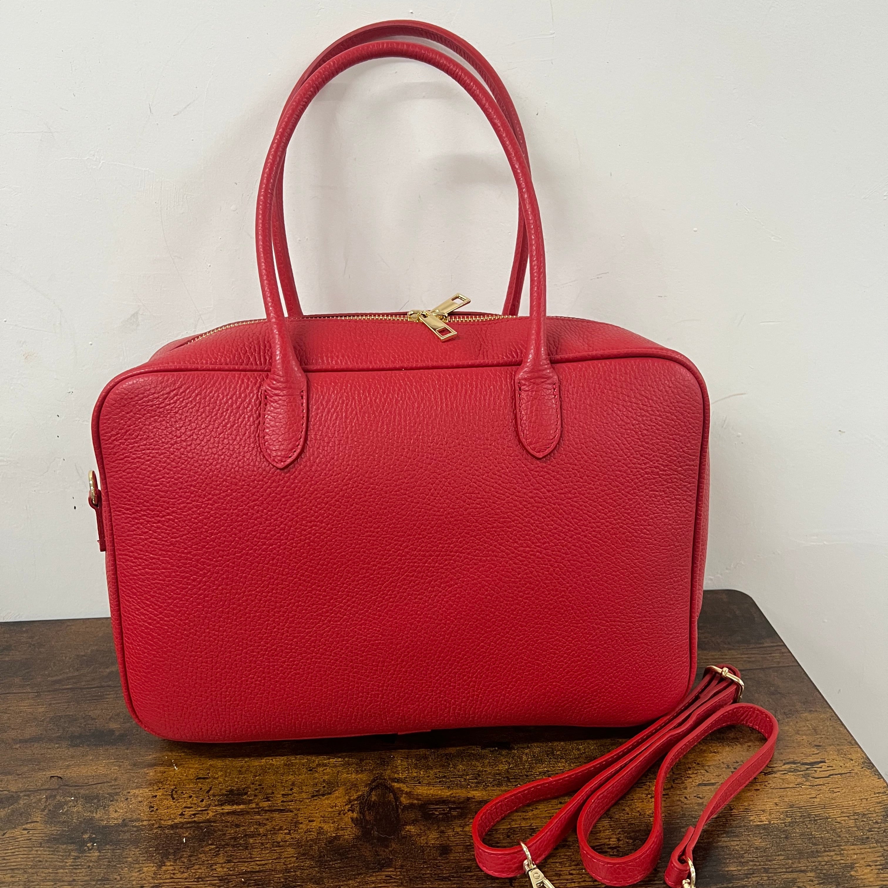 Red star briefcase