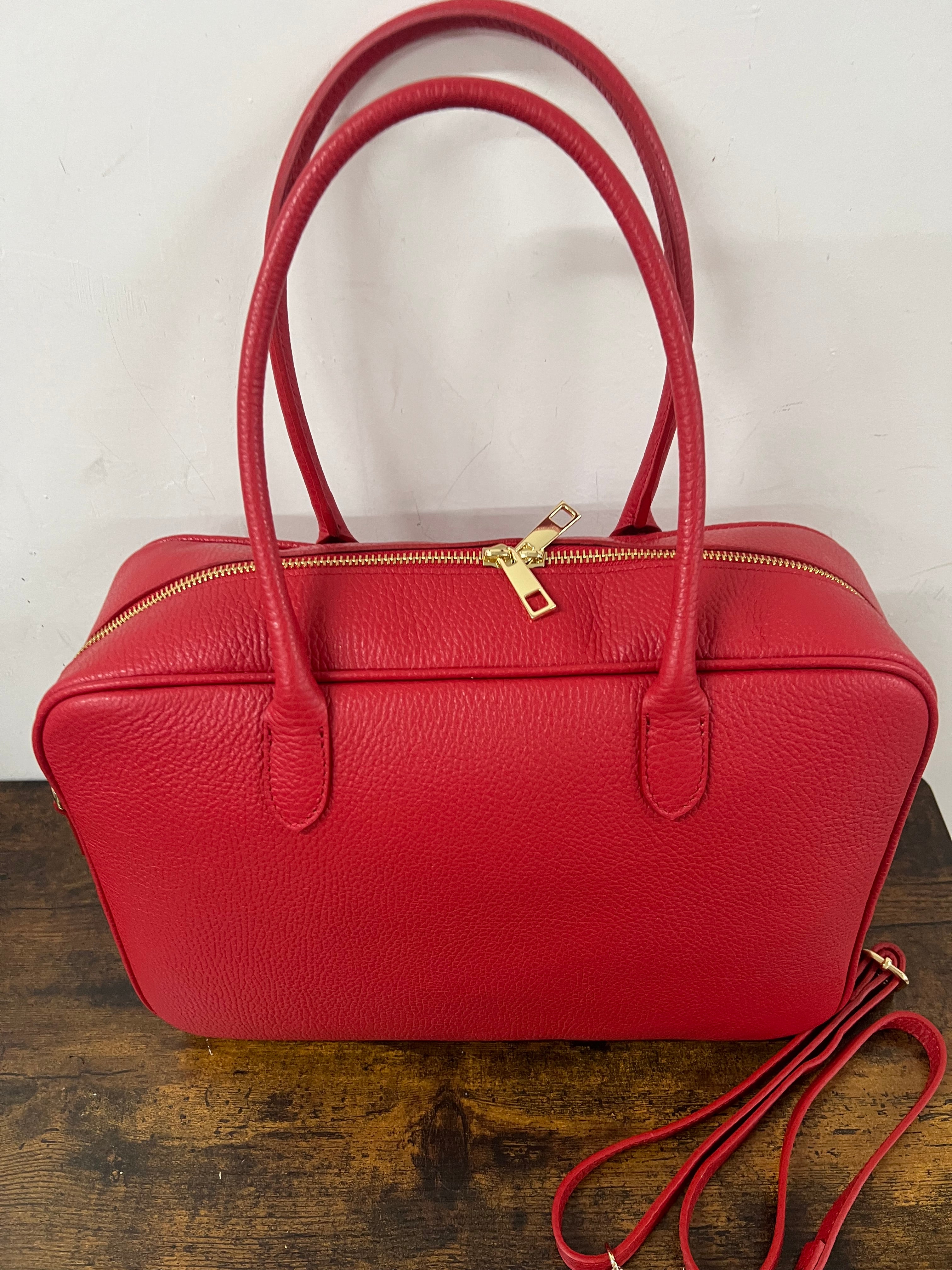 Red star briefcase