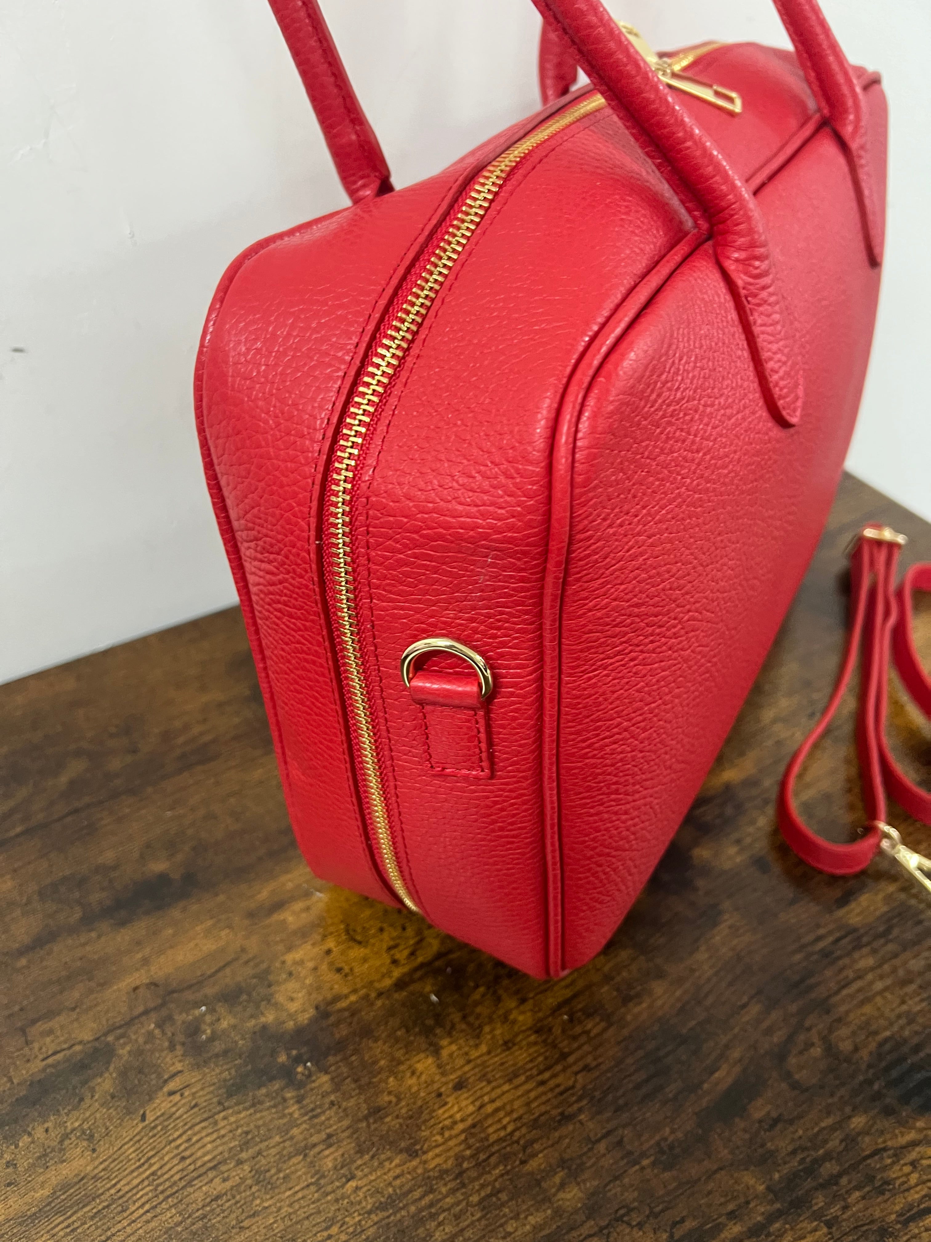 Red star briefcase