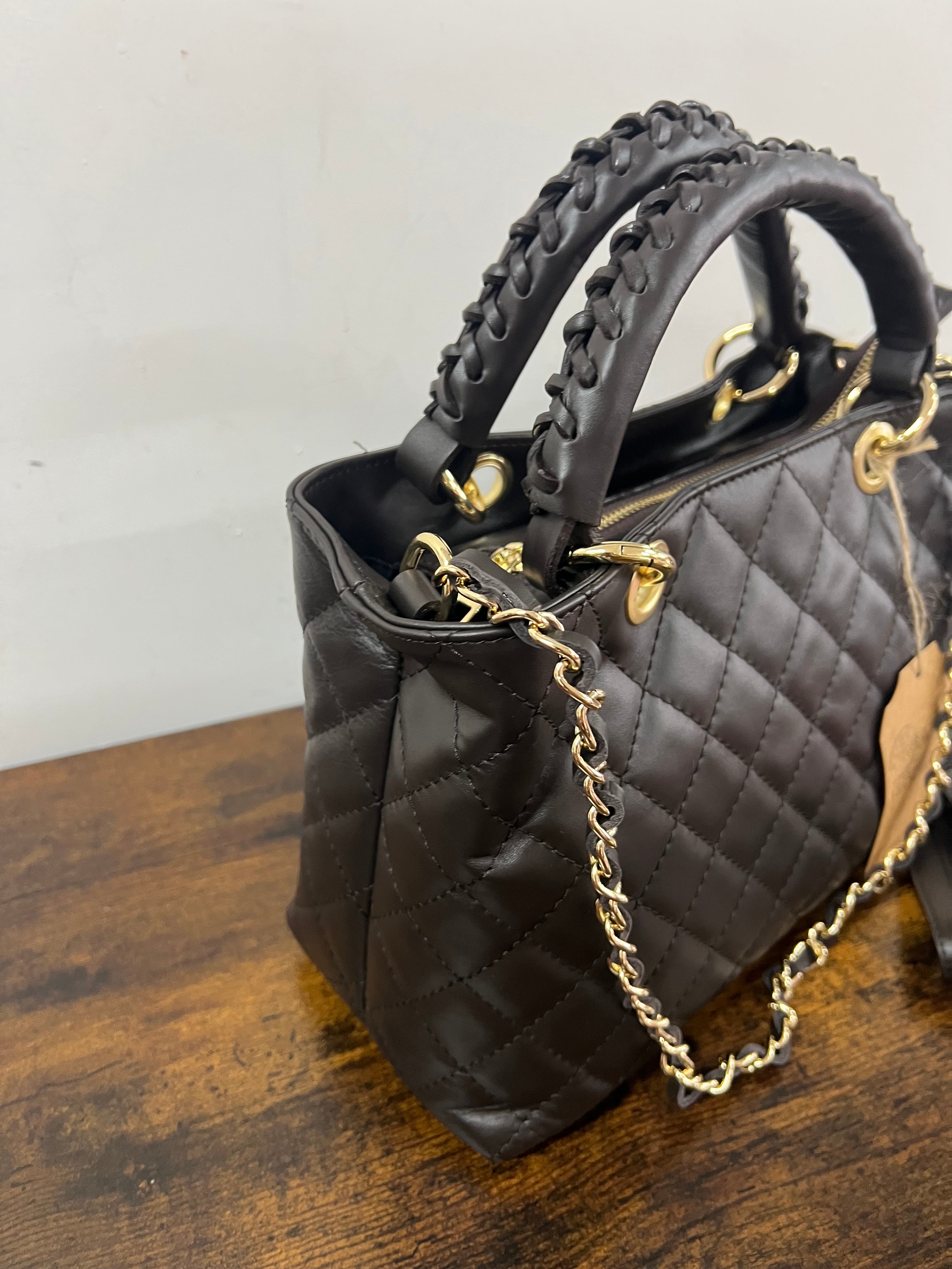 Lively dark brown midi