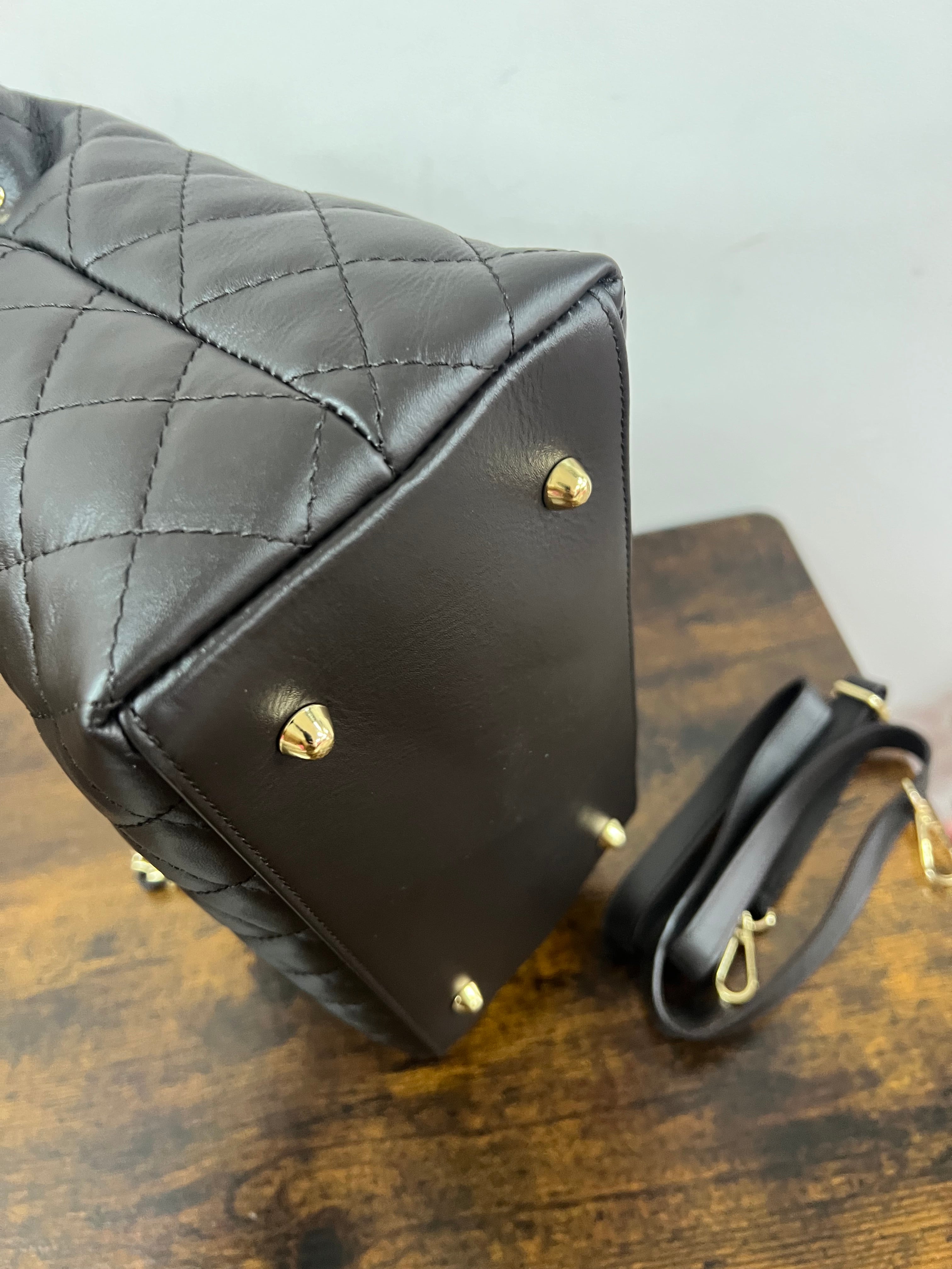 Lively dark brown midi