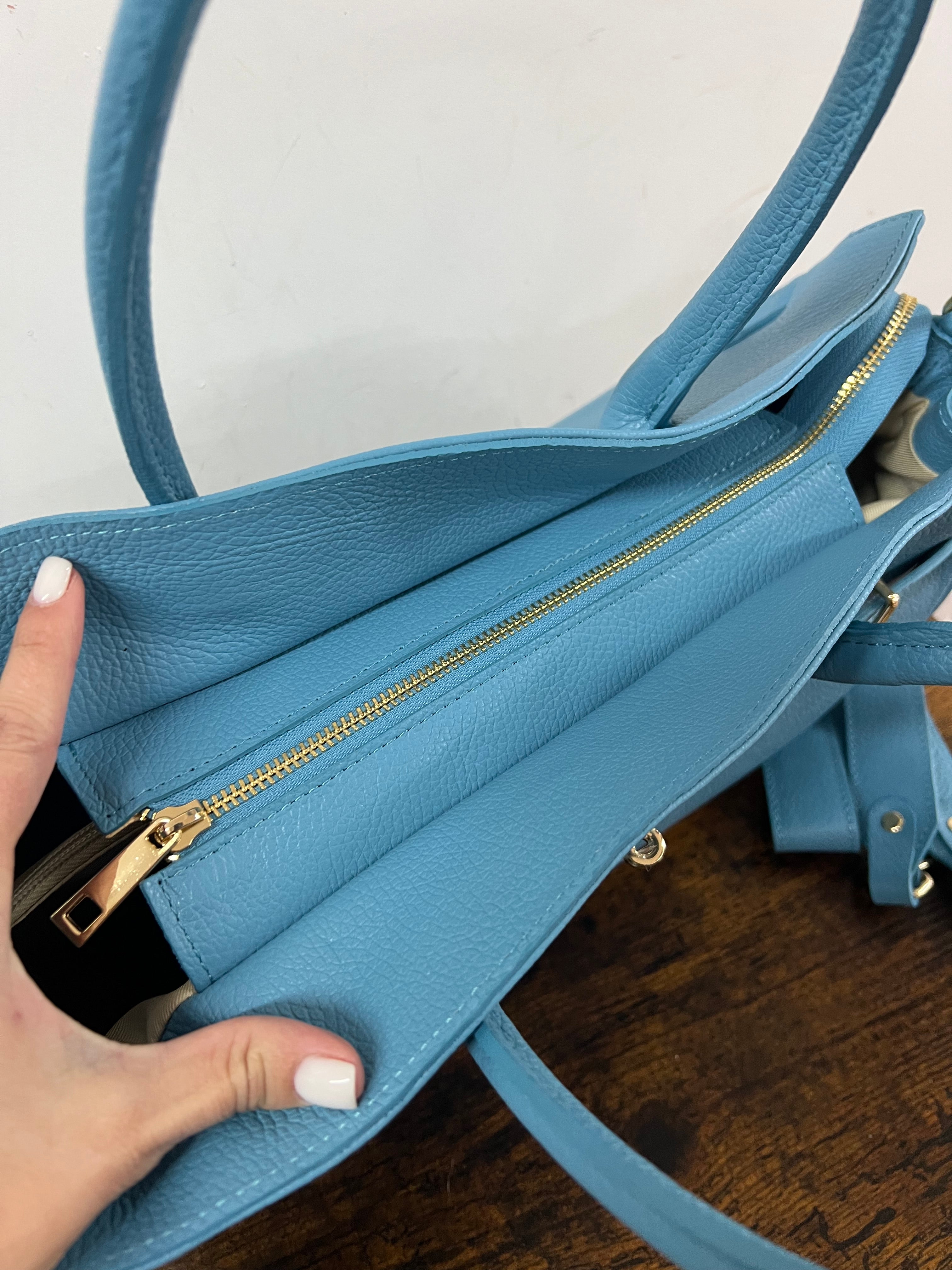 Shopper horse basic turchese