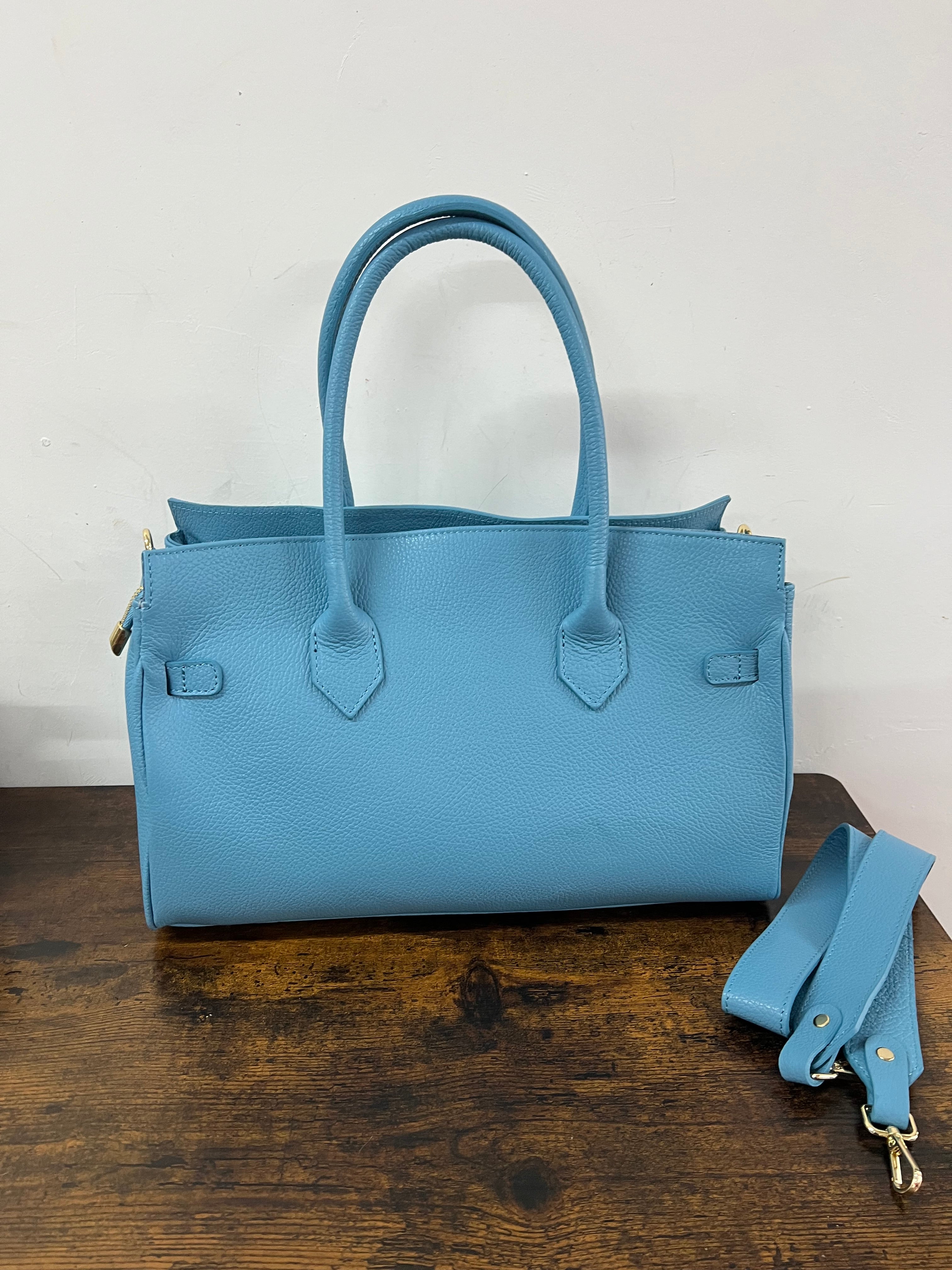 Shopper horse basic turchese